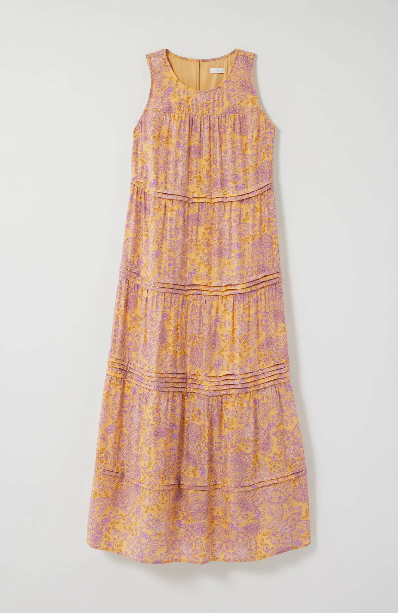J.Jill Pleated-Tiers Maxi Dress Clearance