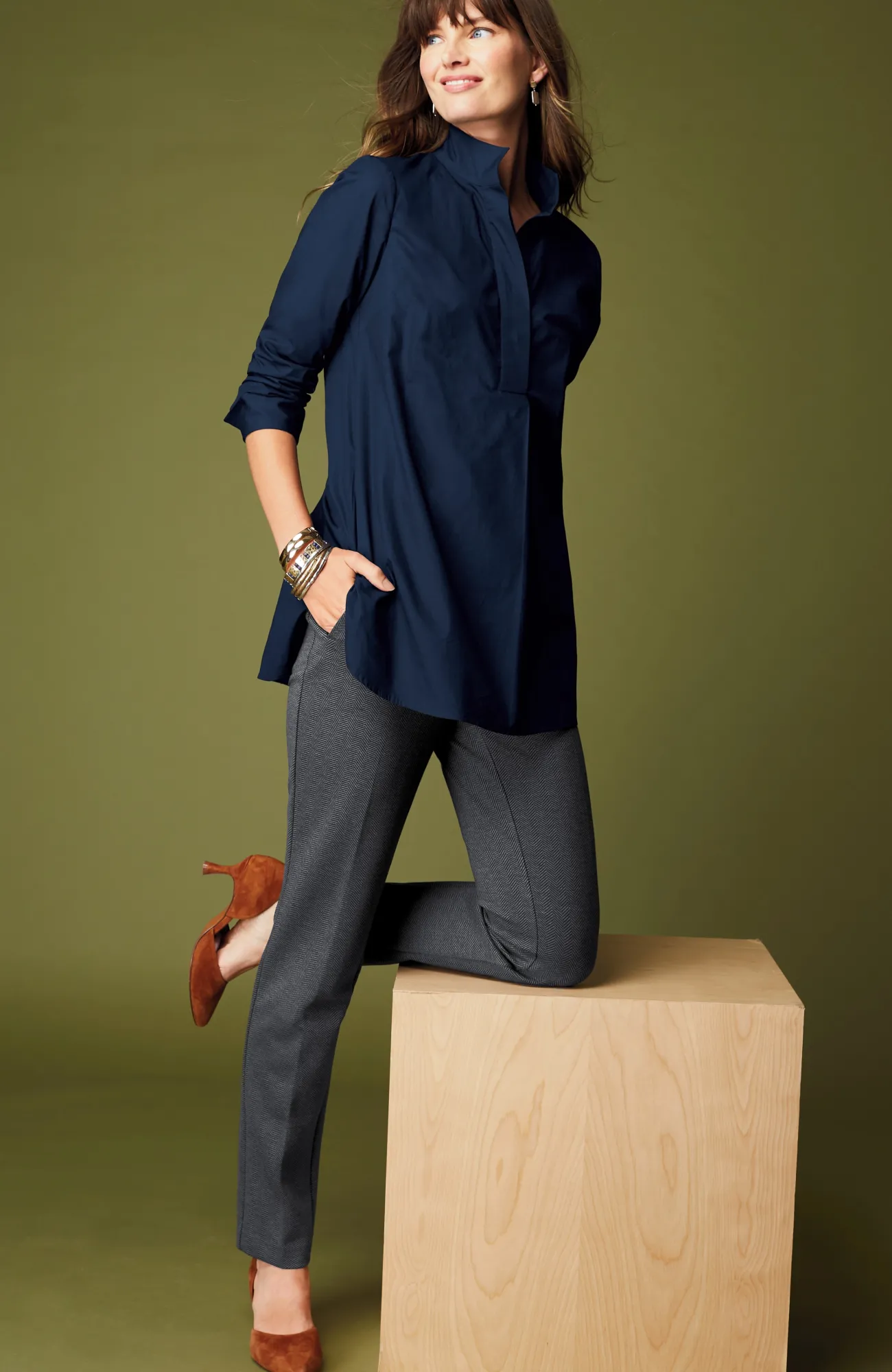 J.Jill Ponte Welt-Pockets Slim-Leg Pants Online