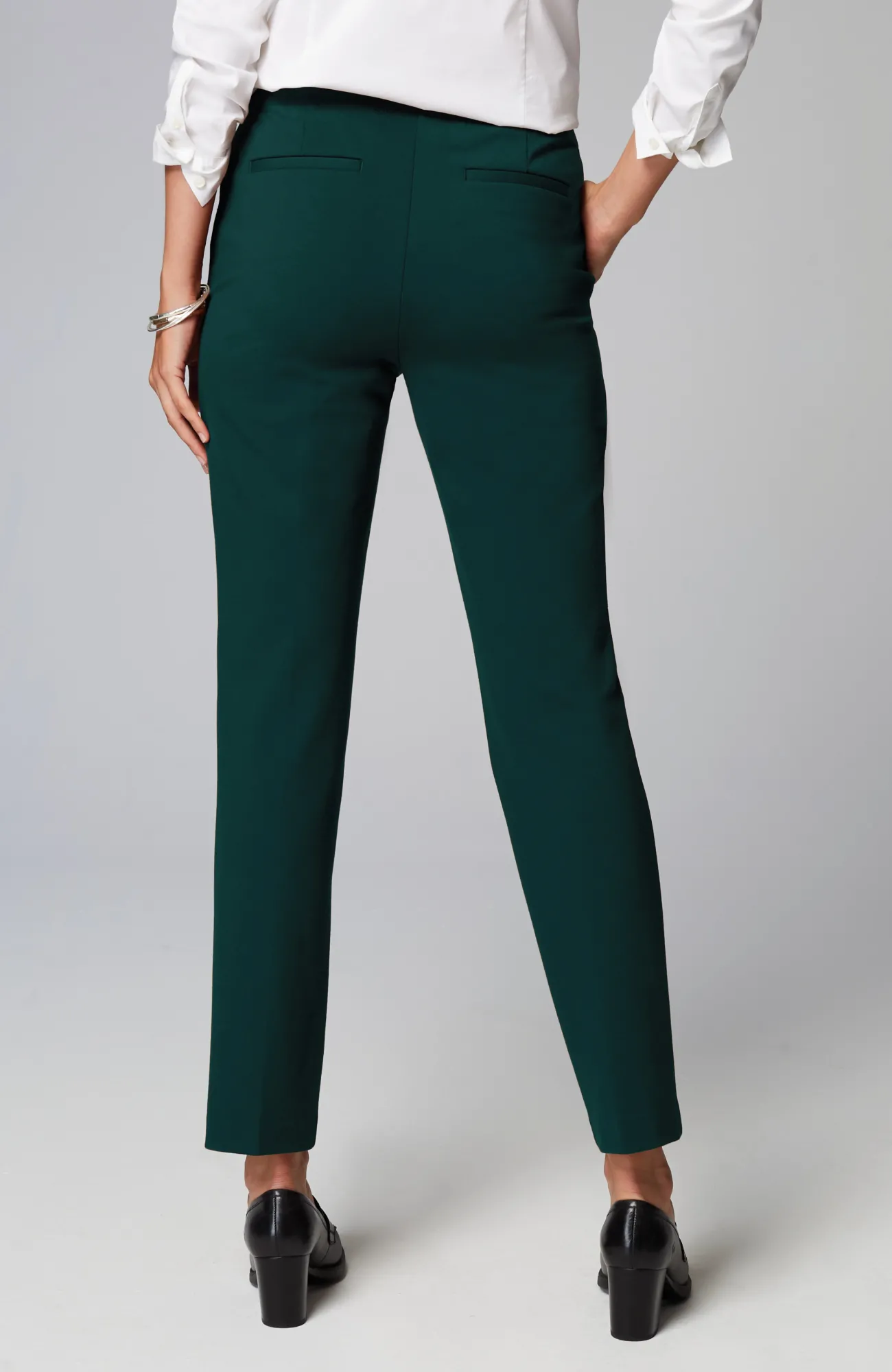 J.Jill Ponte Welt-Pockets Slim-Leg Pants Online