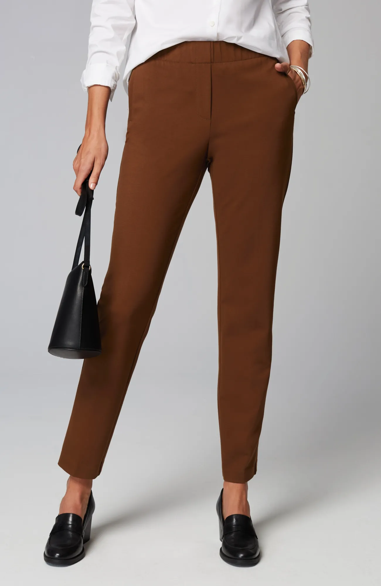 J.Jill Ponte Welt-Pockets Slim-Leg Pants Online