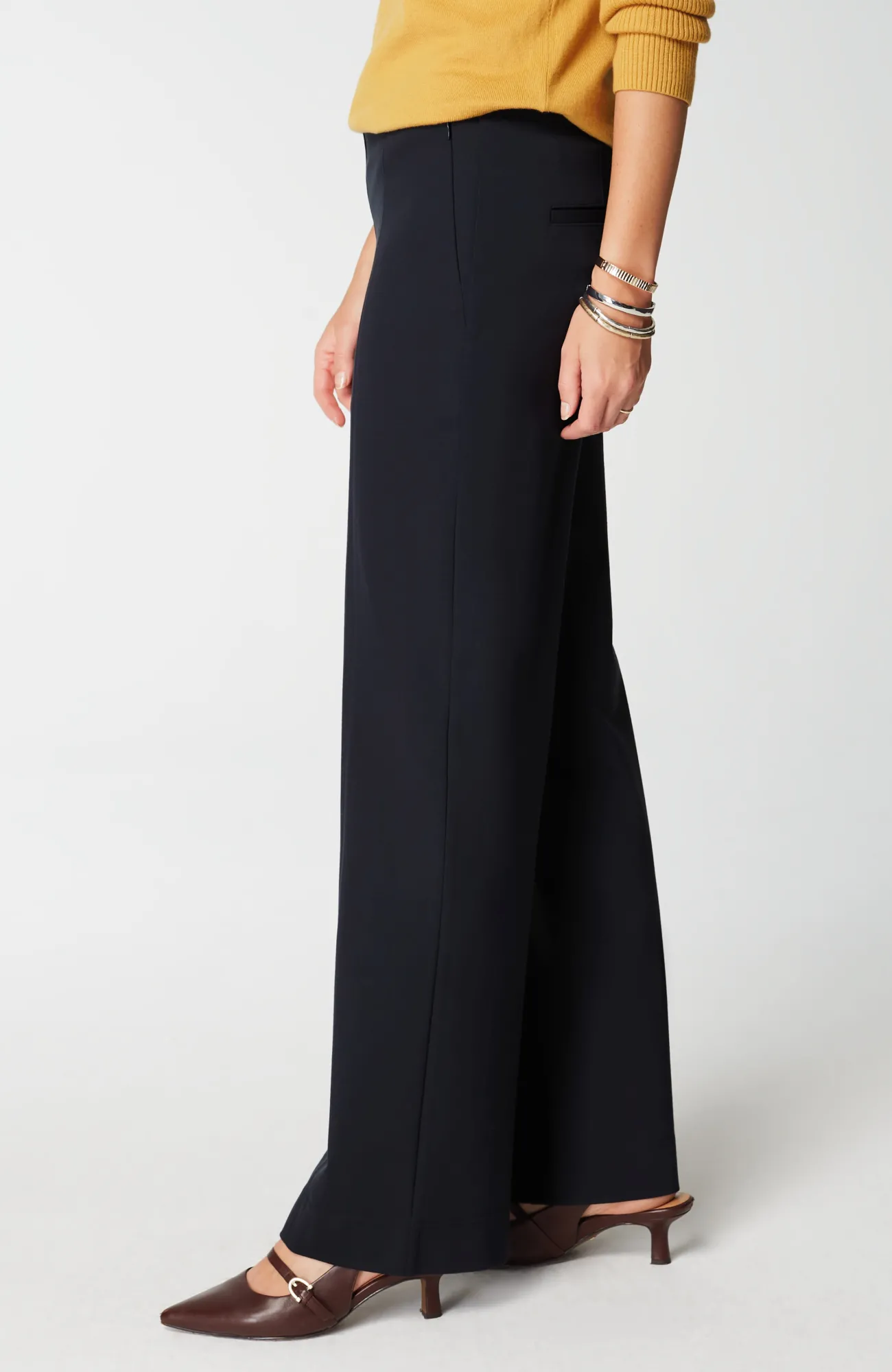 J.Jill Ponte Wide-Leg Pants New