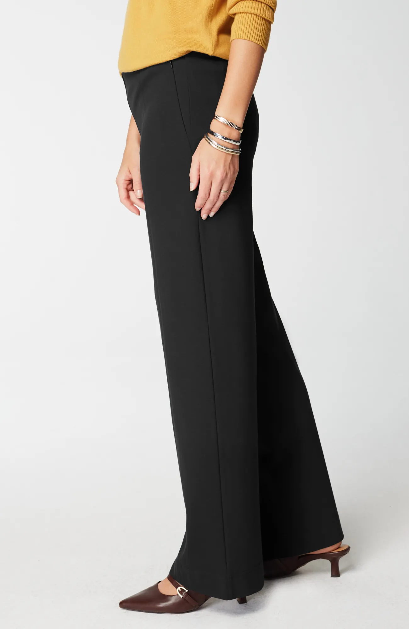 J.Jill Ponte Wide-Leg Pants New