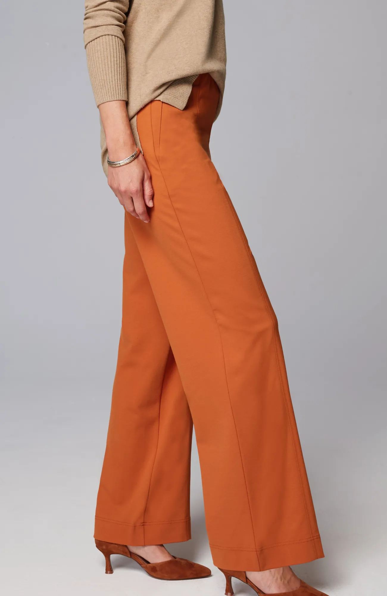J.Jill Ponte Wide-Leg Pants New