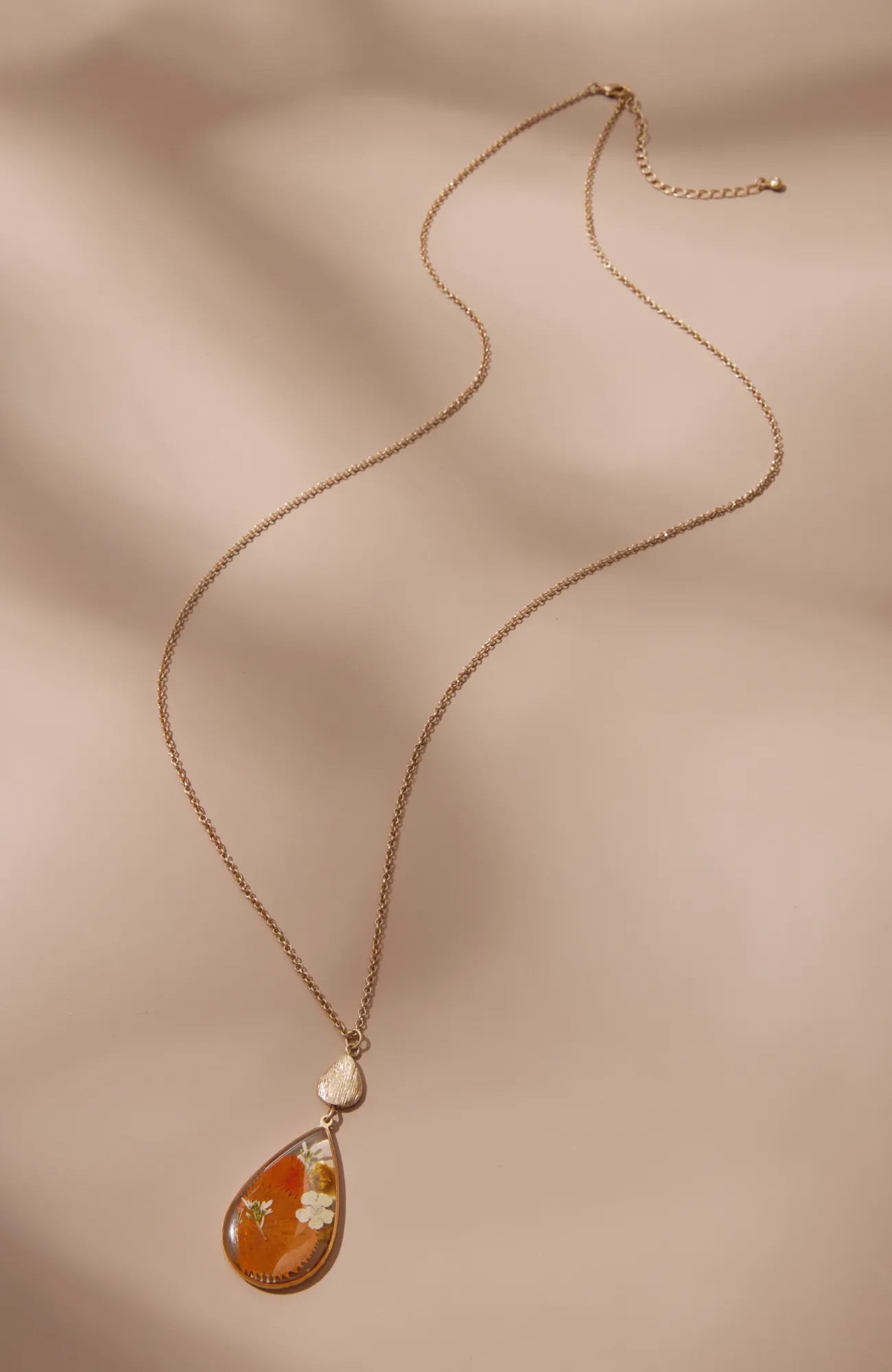 J.Jill Pressed Leaves Pendant Necklace Goldtone Multi Shop