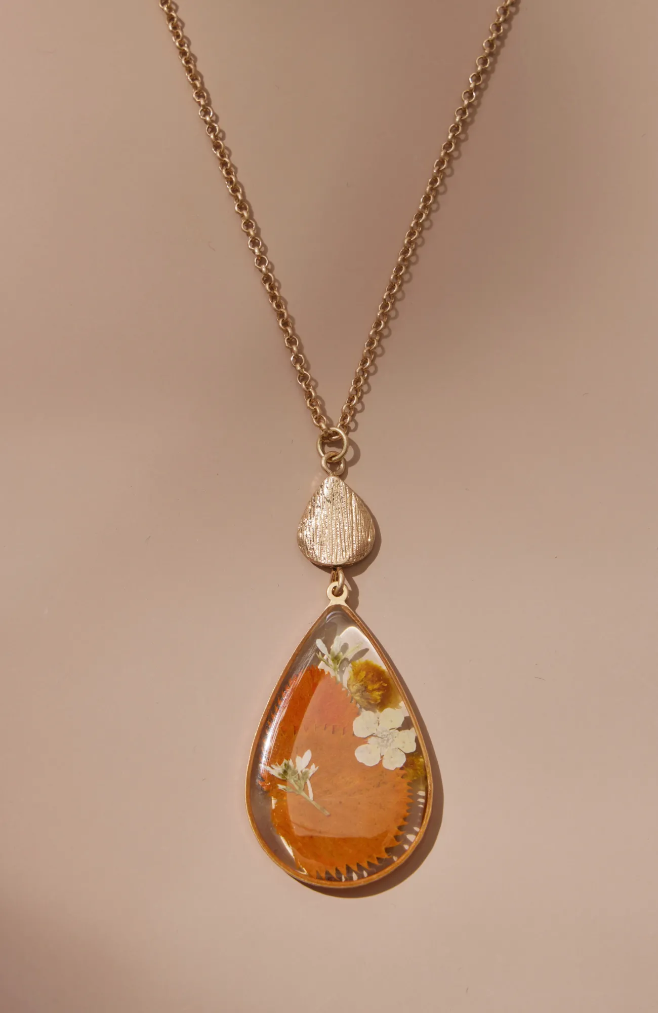 J.Jill Pressed Leaves Pendant Necklace Goldtone Multi Shop