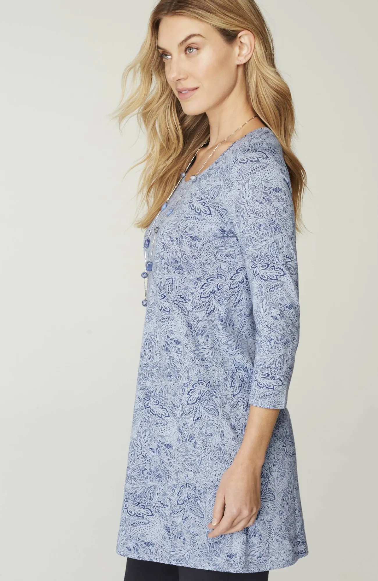 J.Jill Pure Jill Ballet-Sleeve Tunic Black Clearance