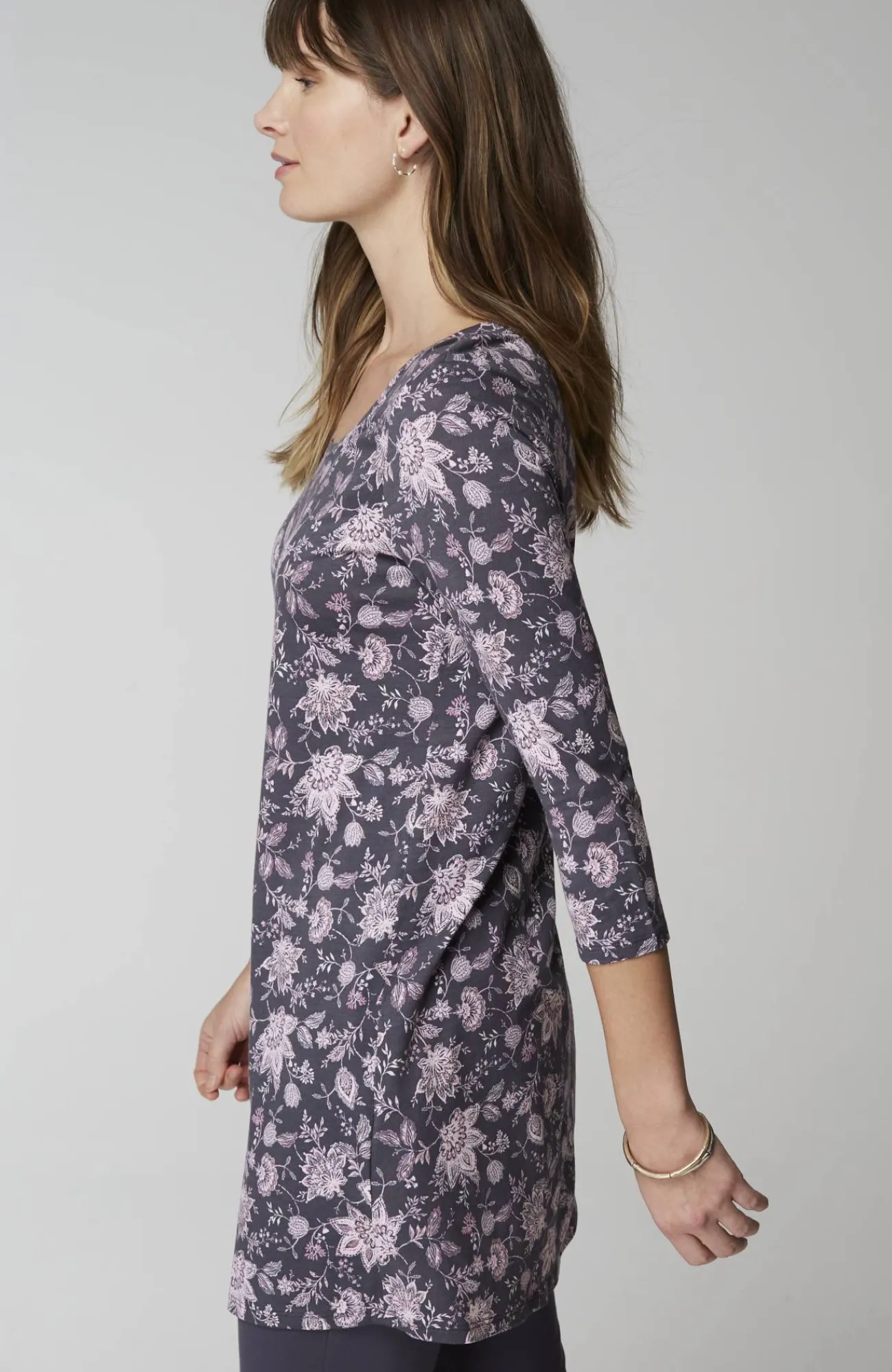 J.Jill Pure Jill Ballet-Sleeve Tunic Black Clearance