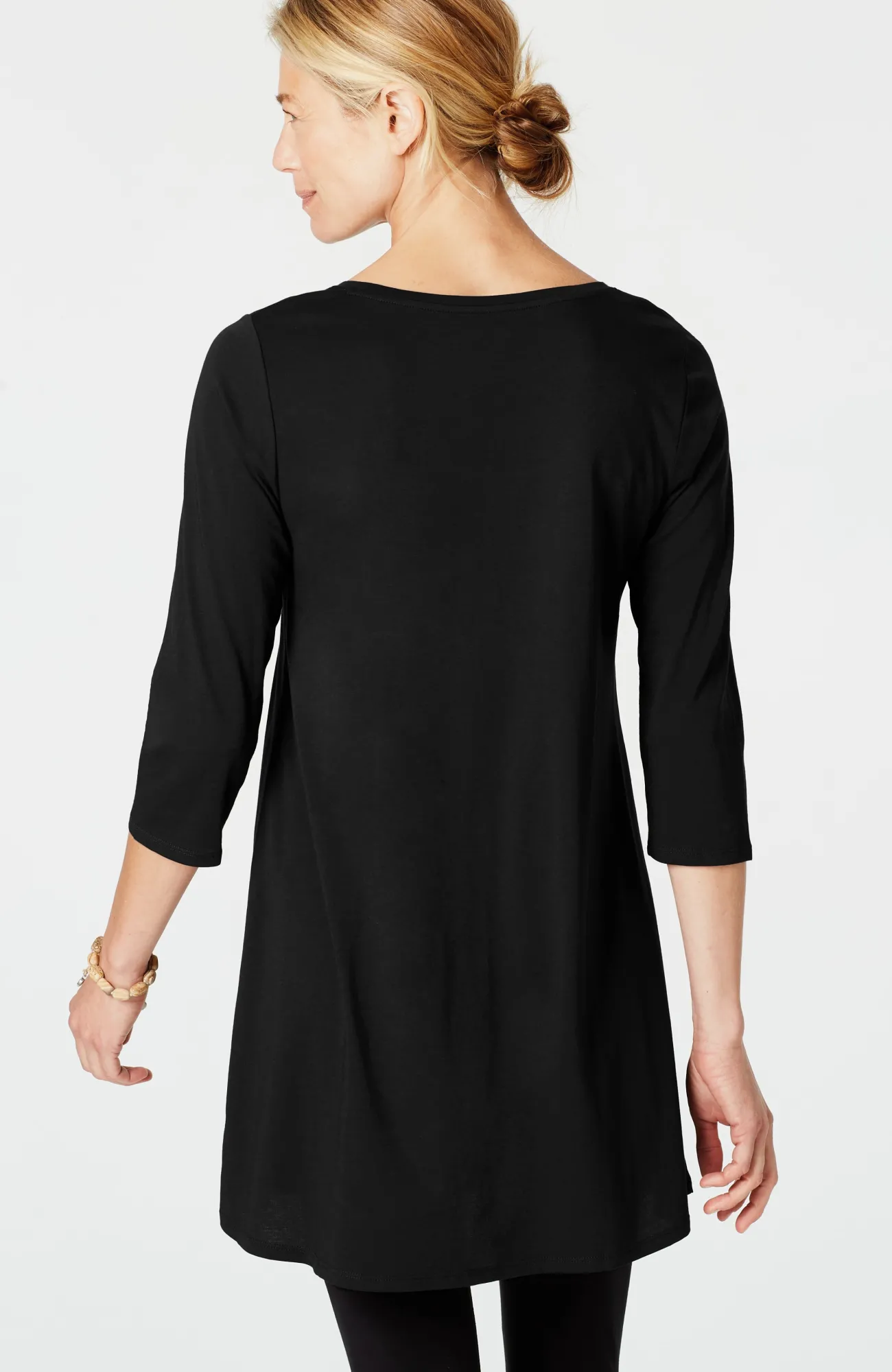 J.Jill Pure Jill Ballet-Sleeve Tunic Black Clearance