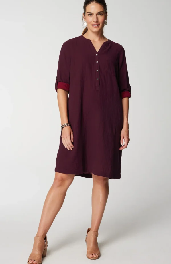 J.Jill Pure Jill Color-Block Double-Cloth Dress Outlet