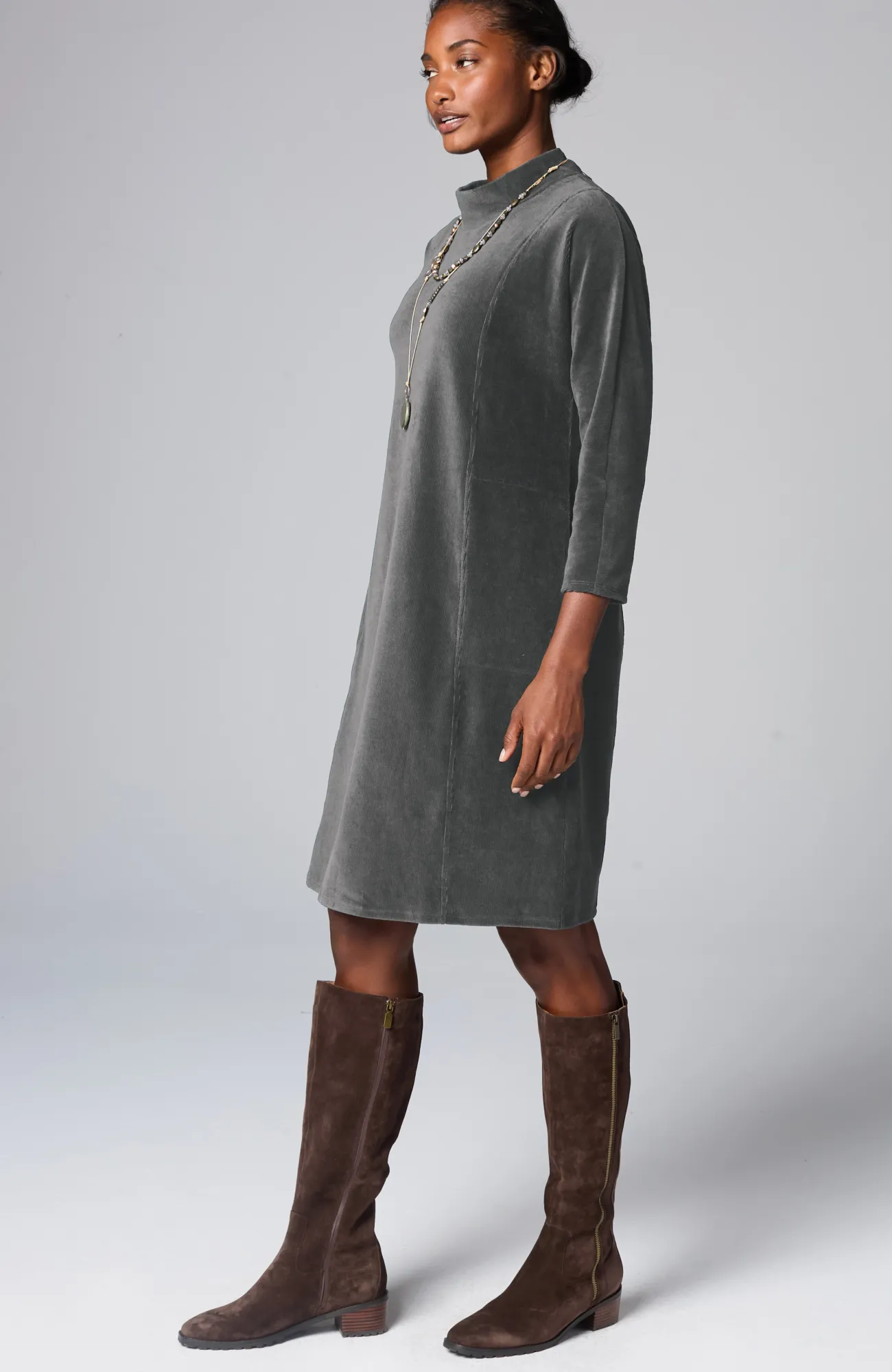 J.Jill Pure Jill Corded-Velour Dress New