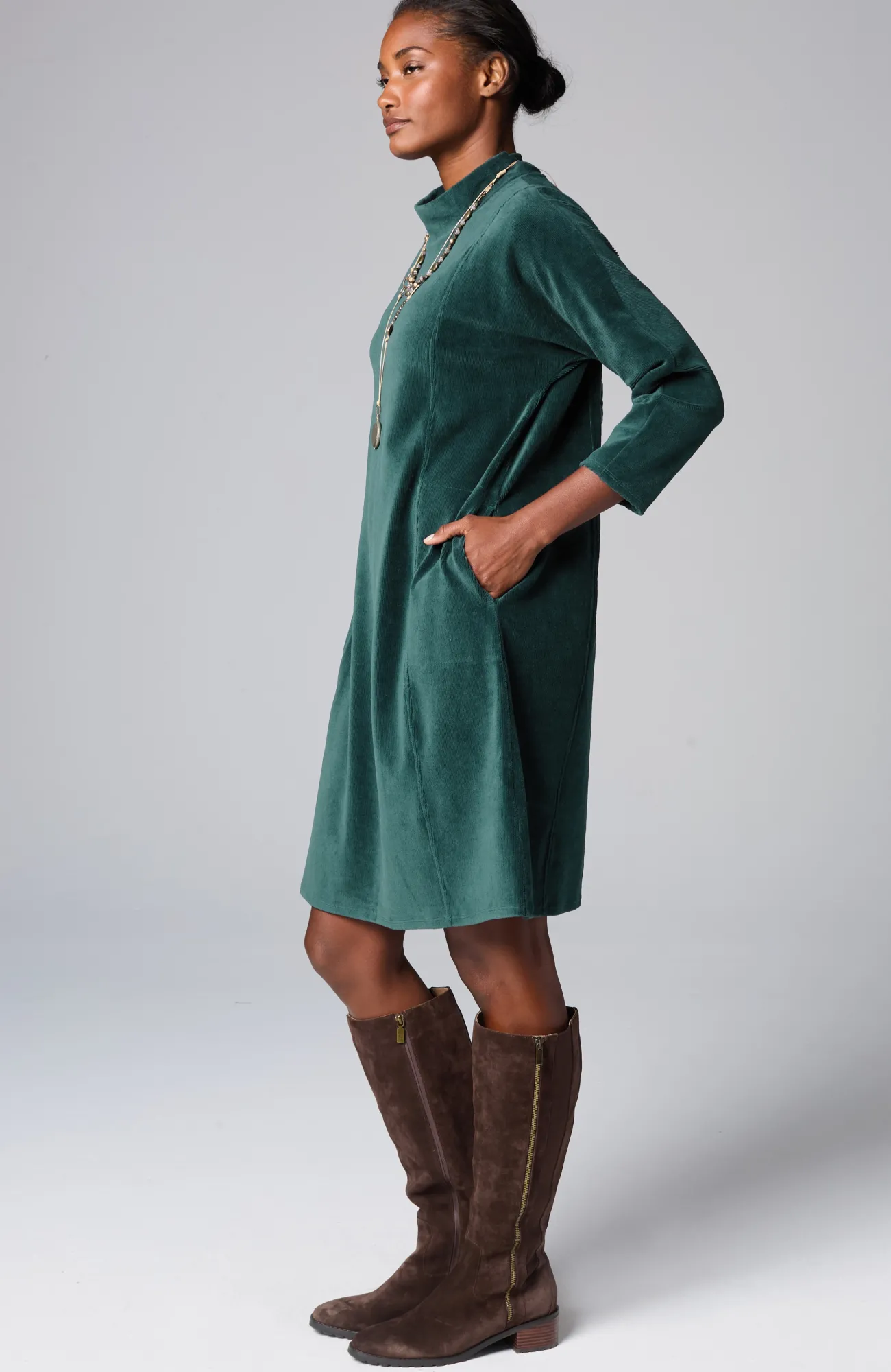 J.Jill Pure Jill Corded-Velour Dress New