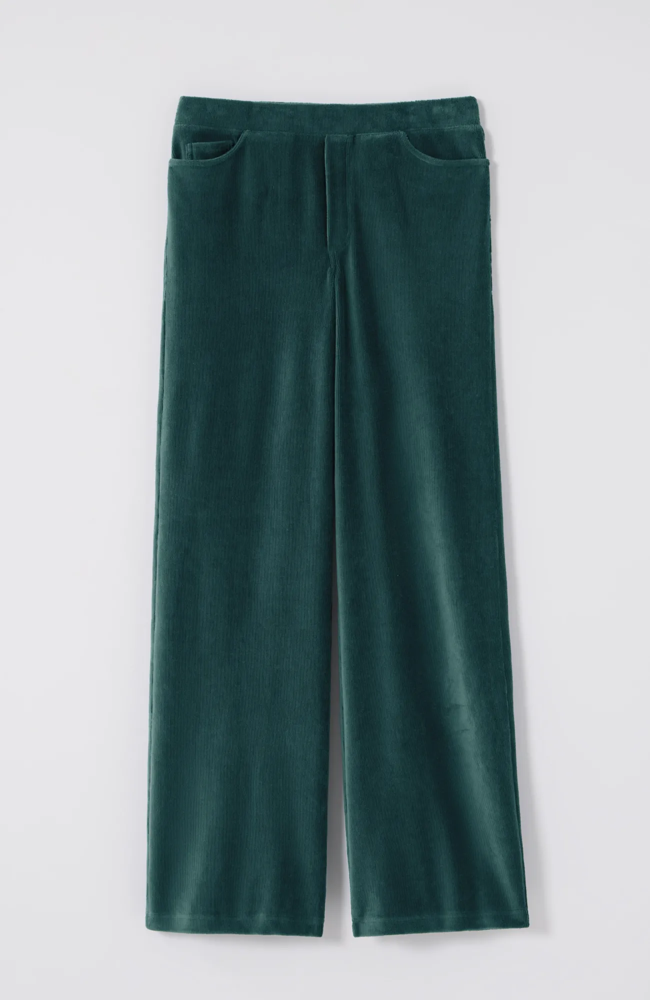 J.Jill Pure Jill Corded-Velour Wide-Leg Pants Dark Teal Shop