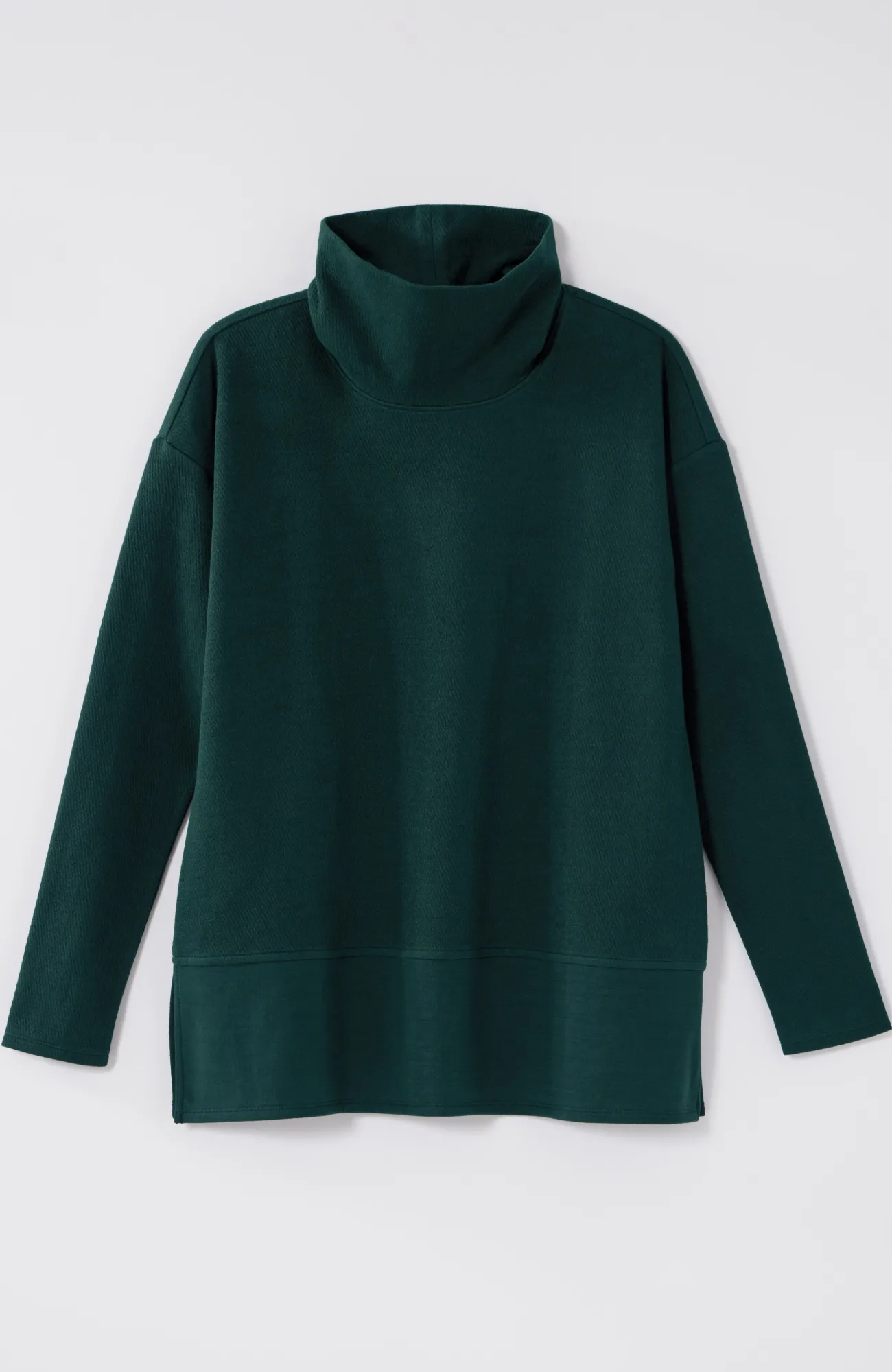 J.Jill Pure Jill Diagonal Knit Mock-Neck Tunic Fashion
