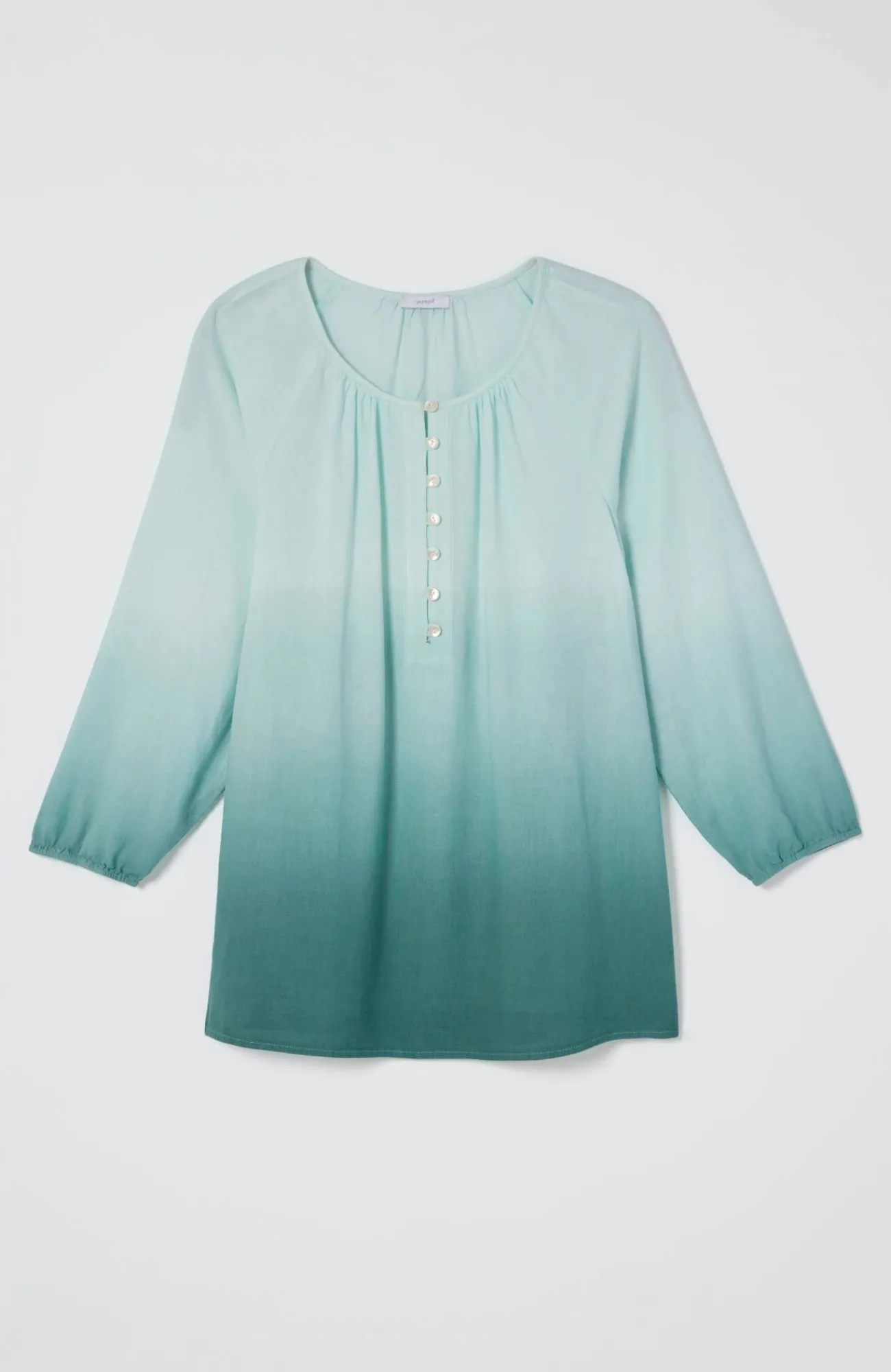 J.Jill Pure Jill Dip-Dyed Top Light Turquoise Multi Best Sale