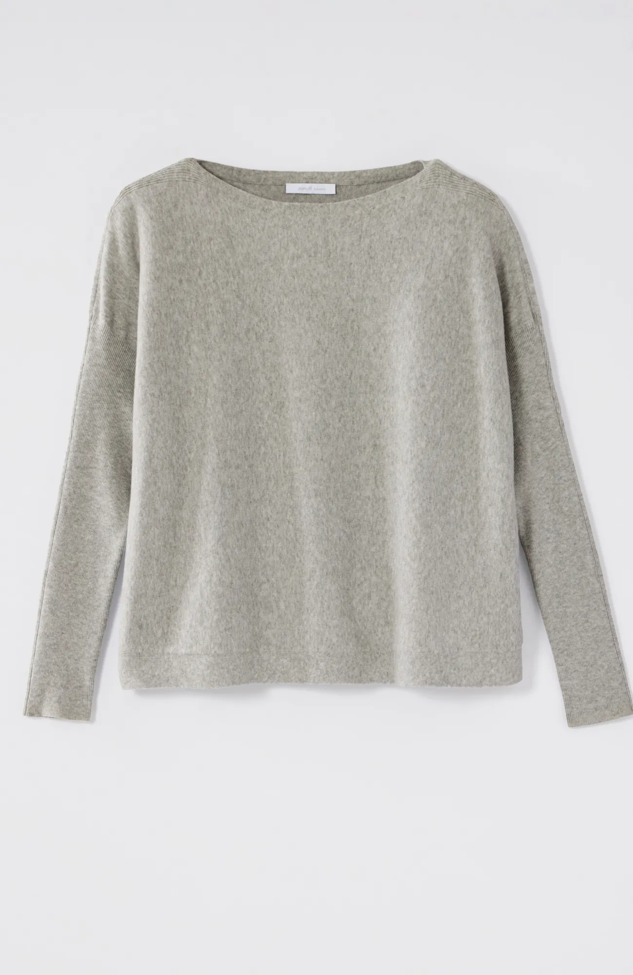 J.Jill Pure Jill Dolman-Sleeve Sweater Soft Grey Heather New