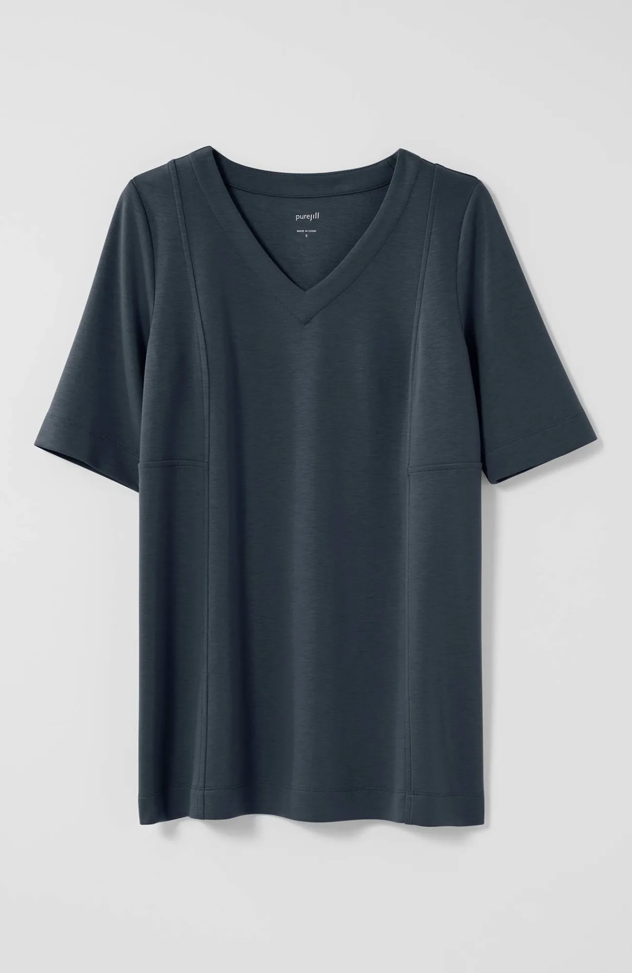 J.Jill Pure Jill Double-Knit Seamed Tunic Shop