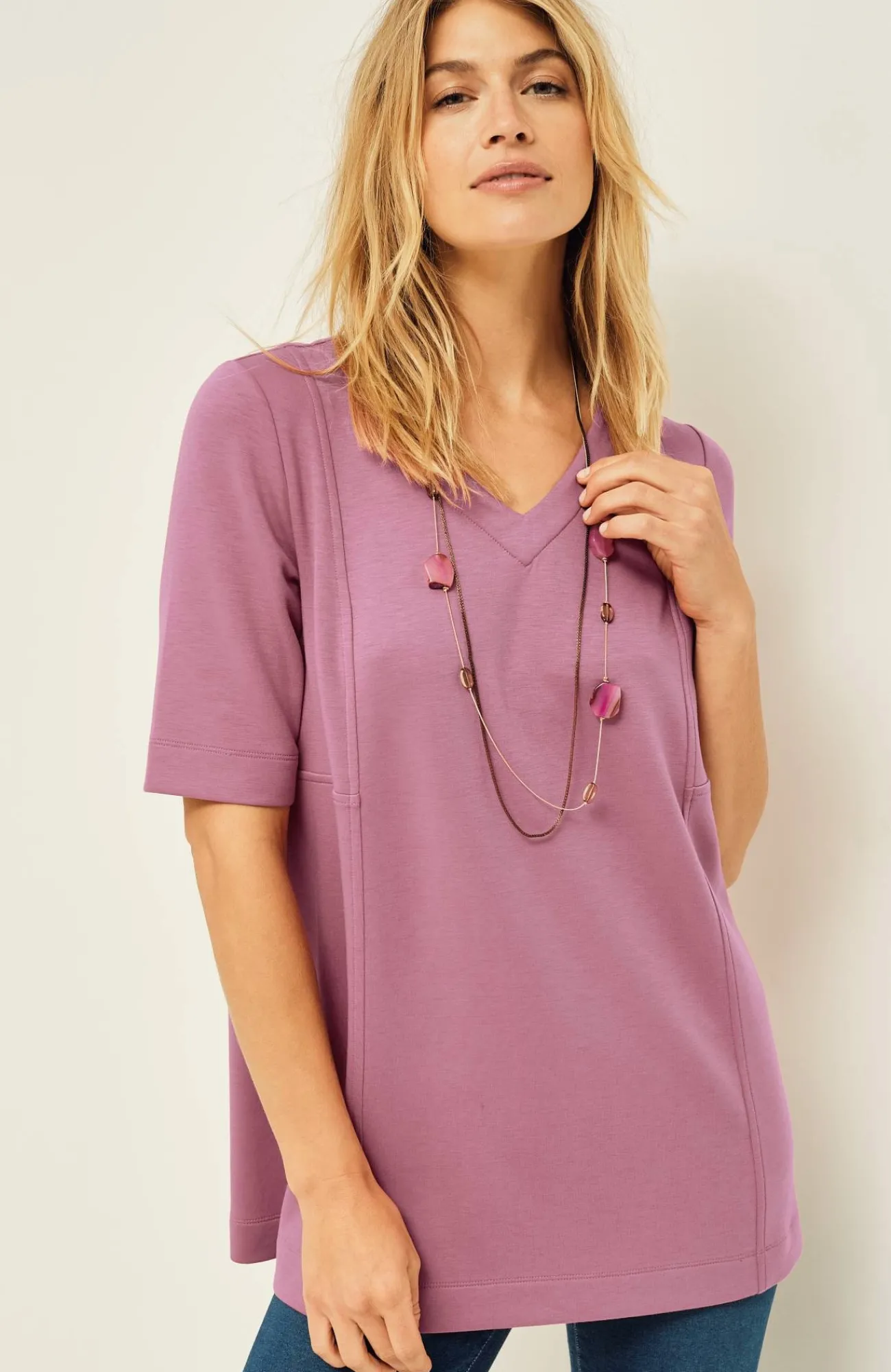 J.Jill Pure Jill Double-Knit Seamed Tunic Shop