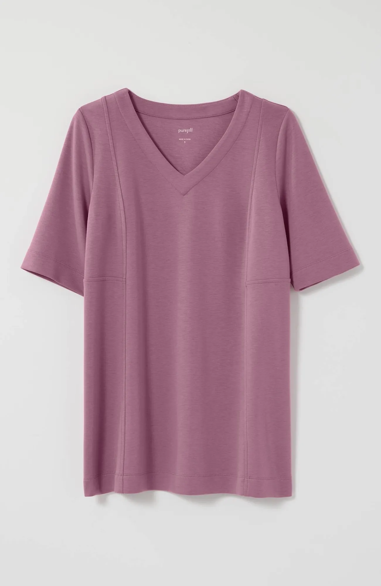 J.Jill Pure Jill Double-Knit Seamed Tunic Shop