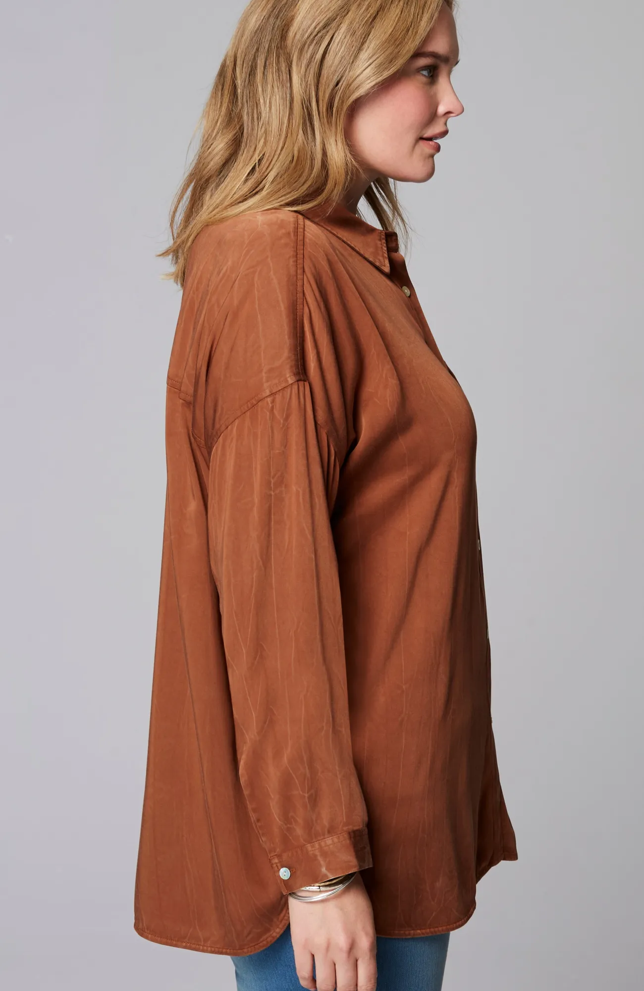 J.Jill Pure Jill Lava-Dyed Tunic Light Nutmeg Multi Cheap
