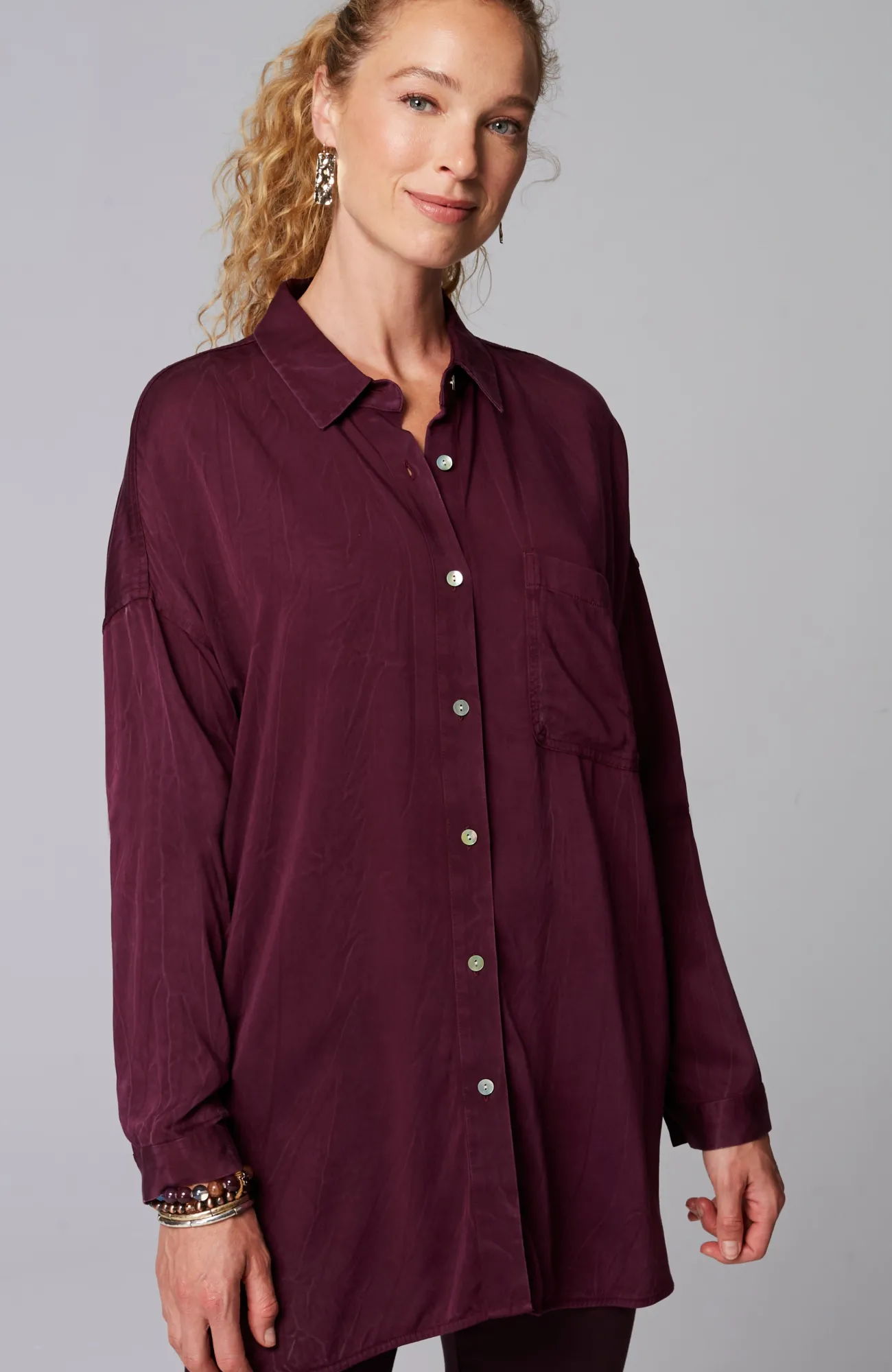 J.Jill Pure Jill Lava-Dyed Tunic Light Nutmeg Multi Cheap