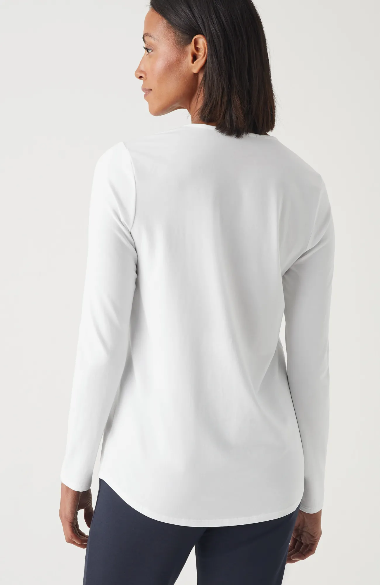 J.Jill Pure Jill Long-Sleeve Shirttail Tee New