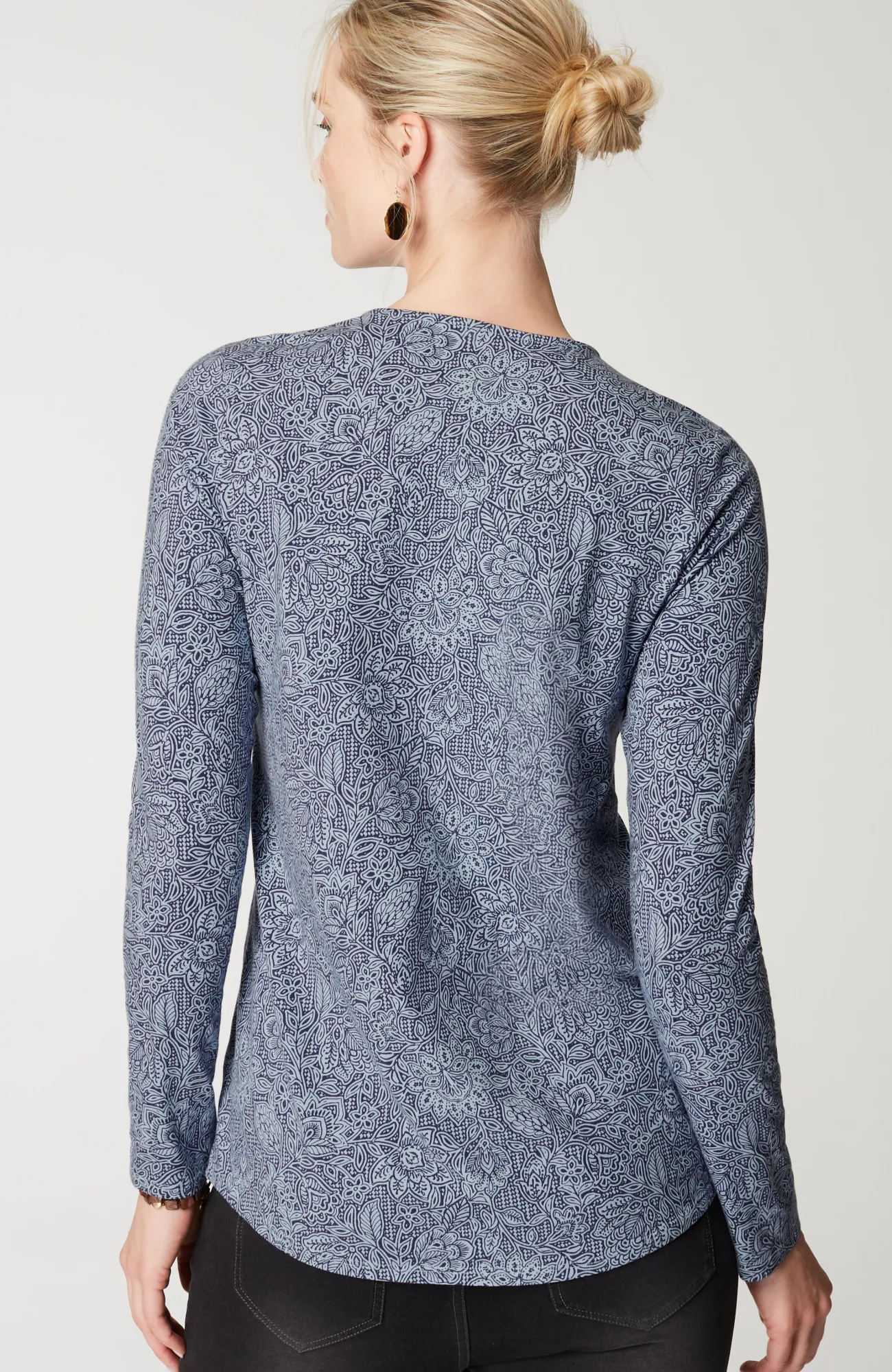J.Jill Pure Jill Long-Sleeve Shirttail Tee New