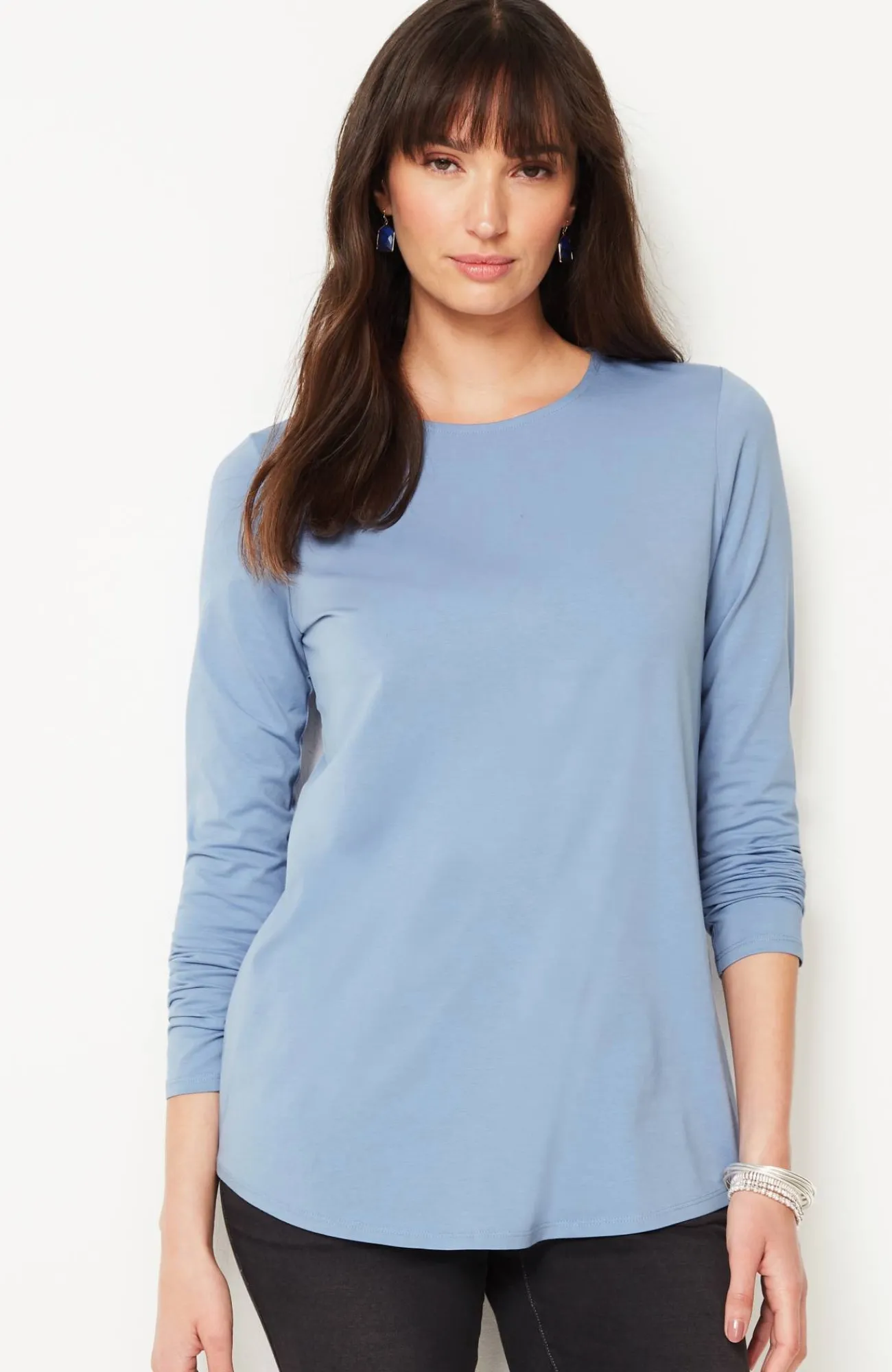 J.Jill Pure Jill Long-Sleeve Shirttail Tee New