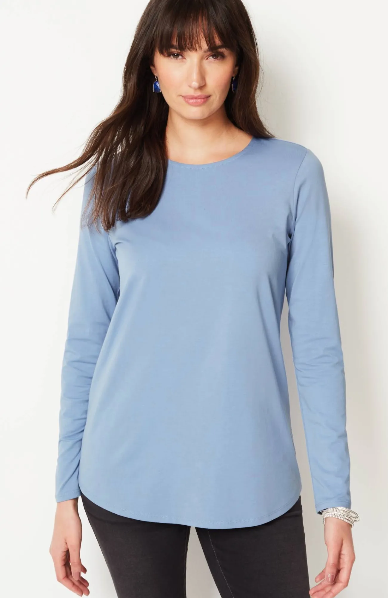 J.Jill Pure Jill Long-Sleeve Shirttail Tee New