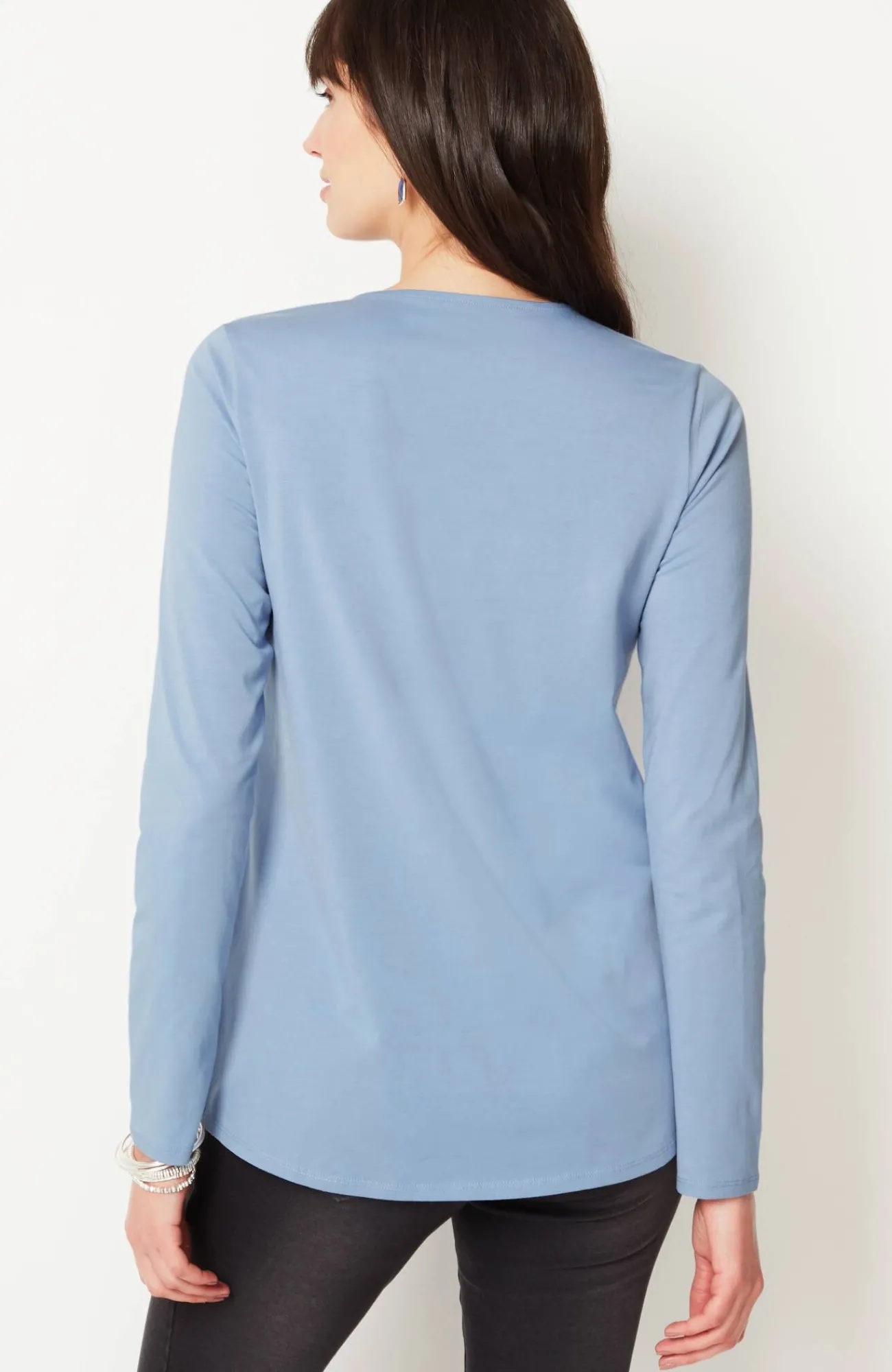 J.Jill Pure Jill Long-Sleeve Shirttail Tee New