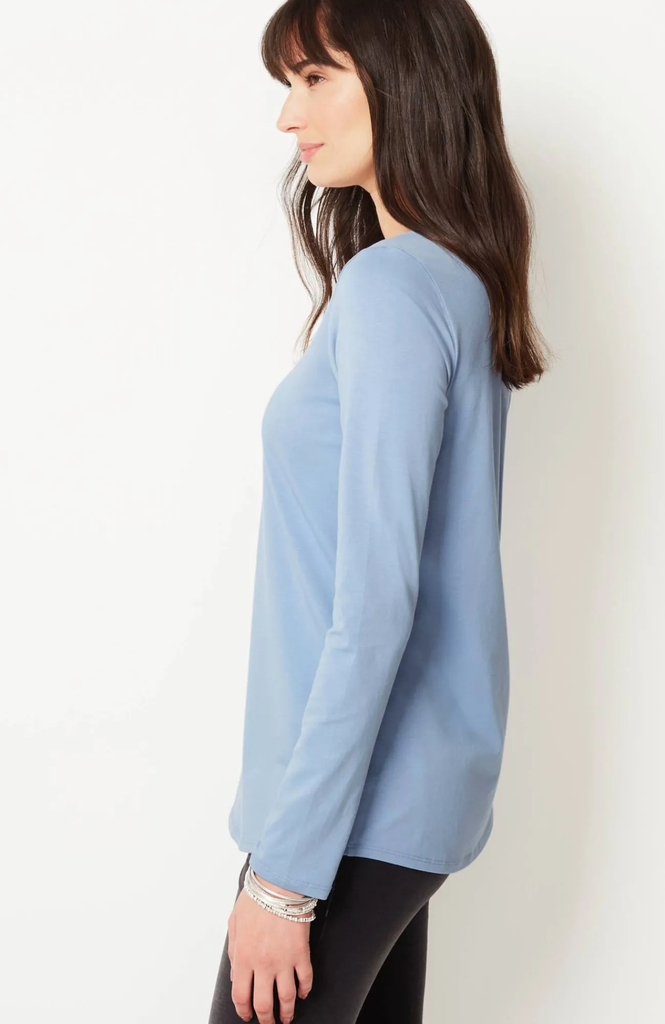 J.Jill Pure Jill Long-Sleeve Shirttail Tee New