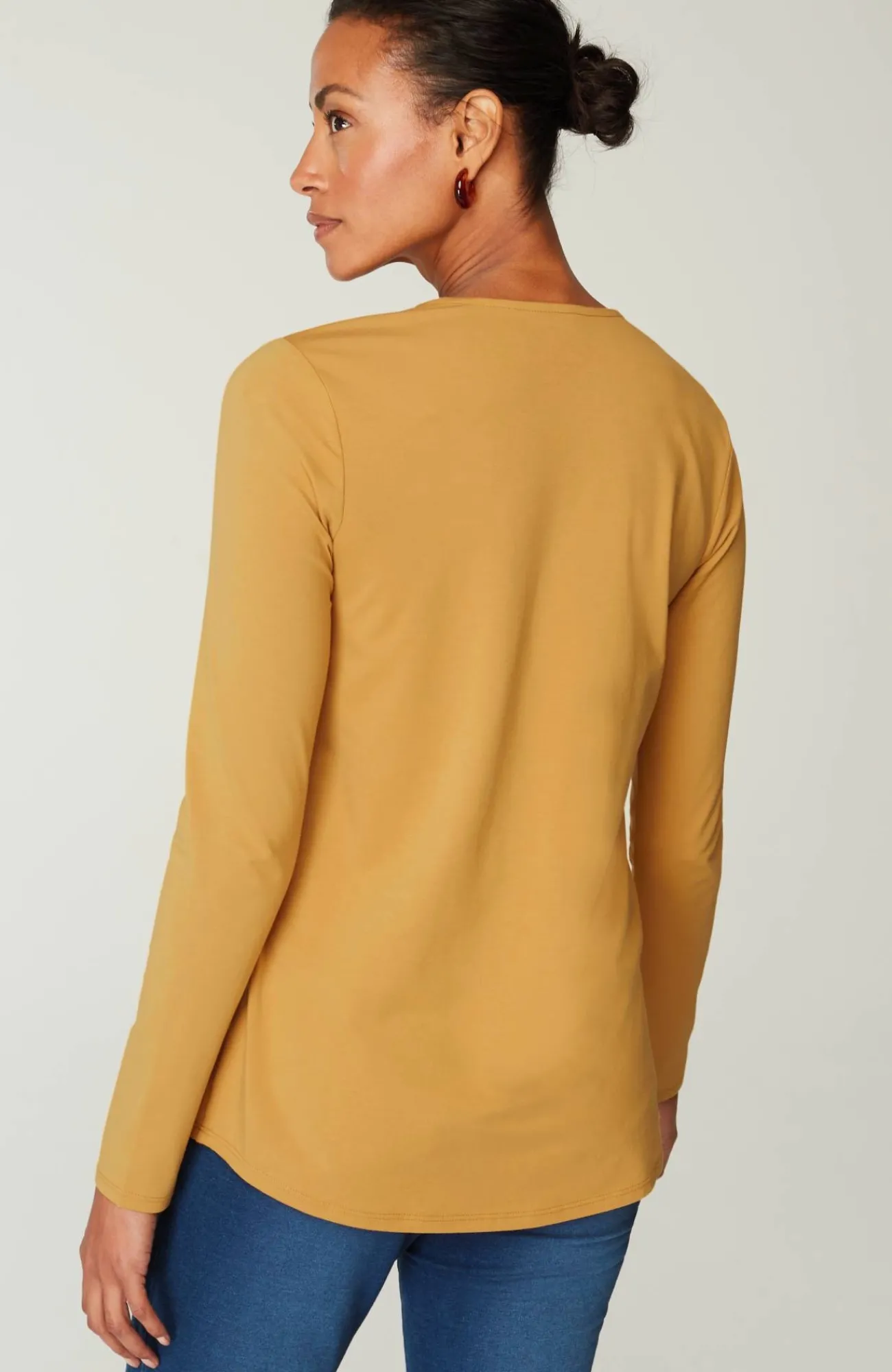 J.Jill Pure Jill Long-Sleeve Shirttail Tee New
