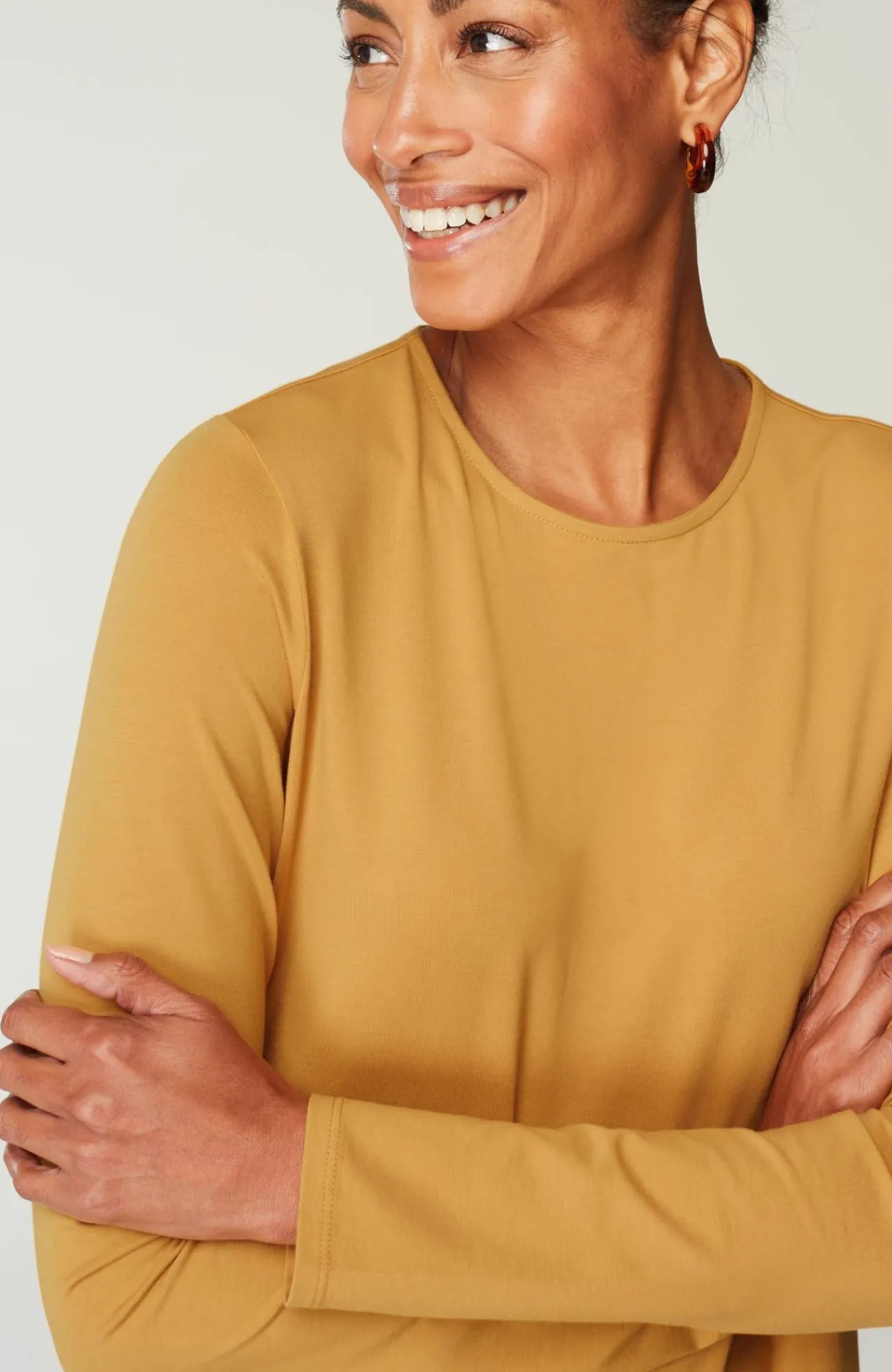 J.Jill Pure Jill Long-Sleeve Shirttail Tee New