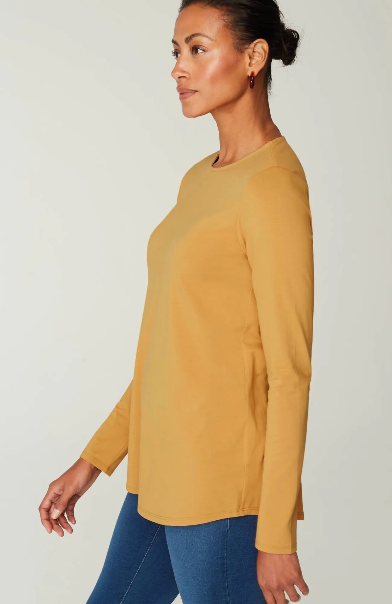 J.Jill Pure Jill Long-Sleeve Shirttail Tee New