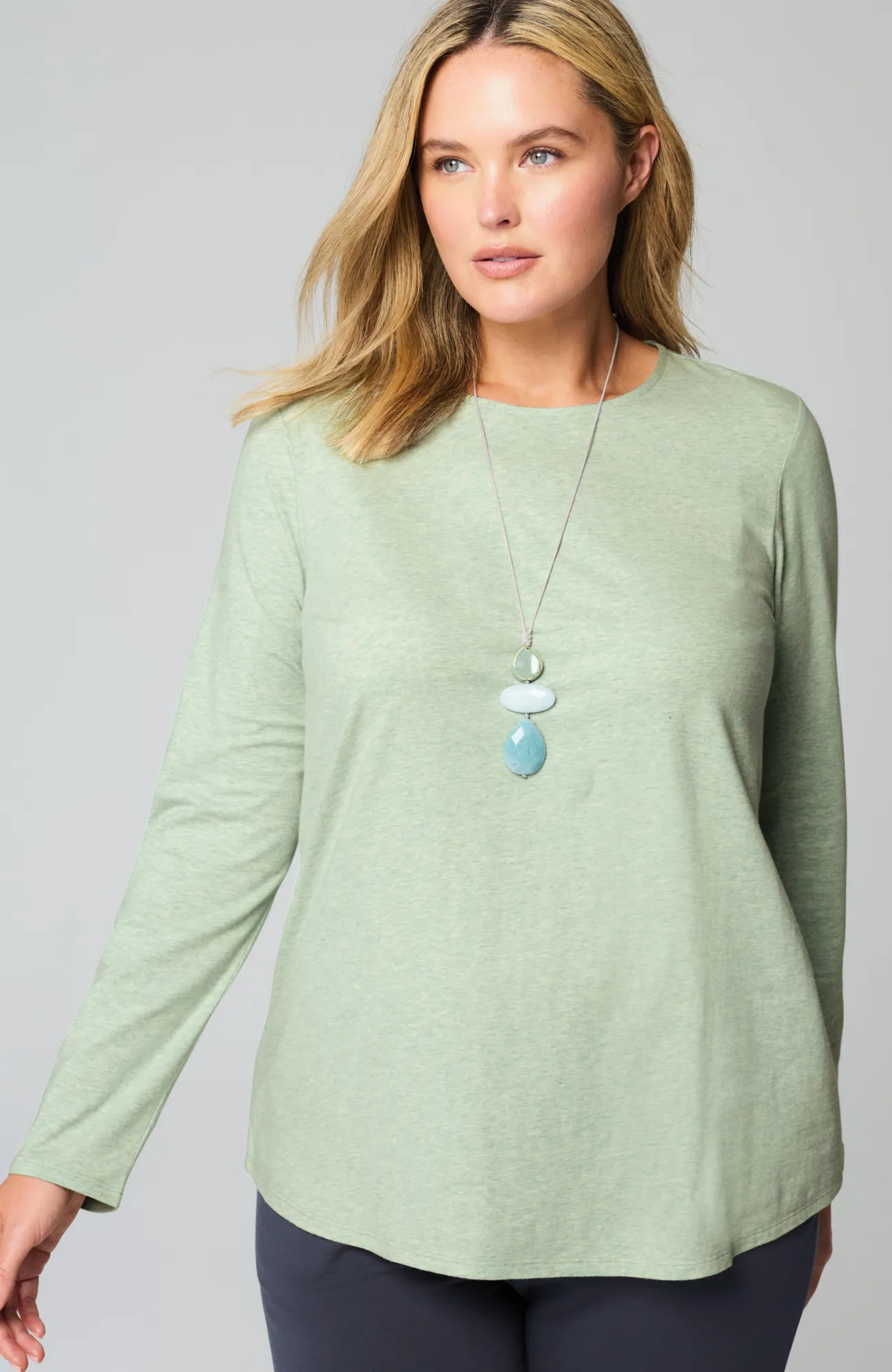 J.Jill Pure Jill Long-Sleeve Shirttail Tee New