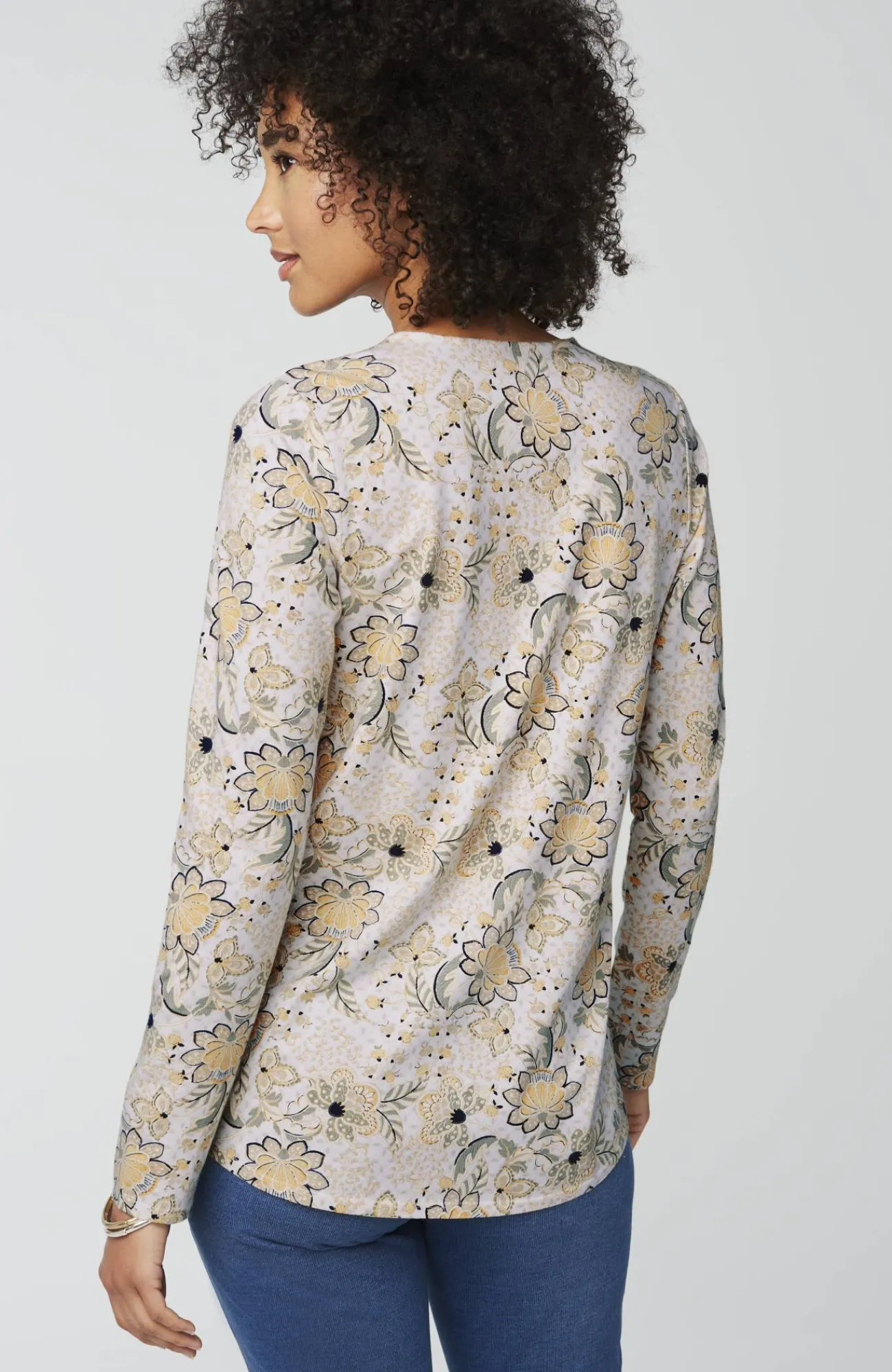 J.Jill Pure Jill Long-Sleeve Shirttail Tee New