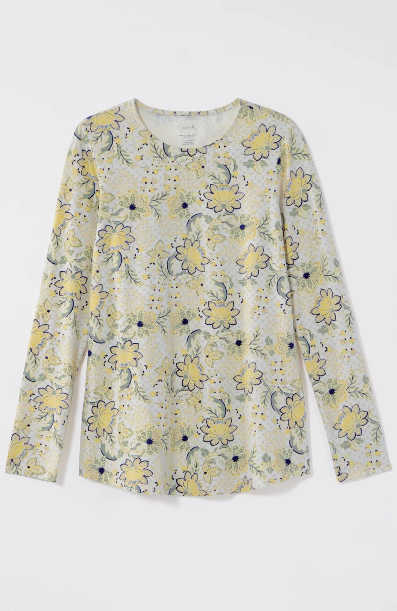 J.Jill Pure Jill Long-Sleeve Shirttail Tee New