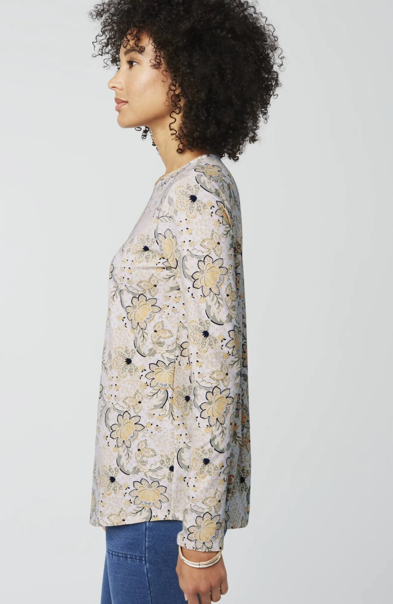 J.Jill Pure Jill Long-Sleeve Shirttail Tee New