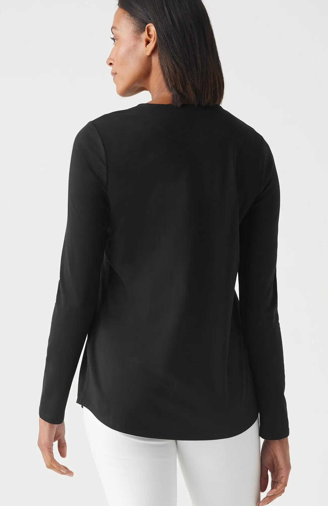 J.Jill Pure Jill Long-Sleeve Shirttail Tee New