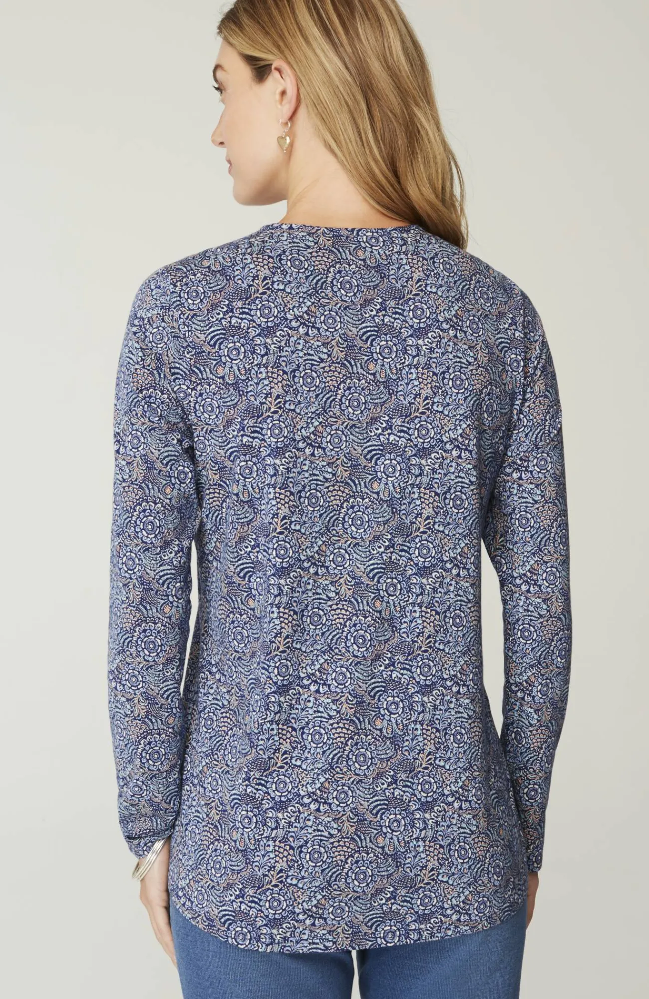 J.Jill Pure Jill Long-Sleeve Shirttail Tee New