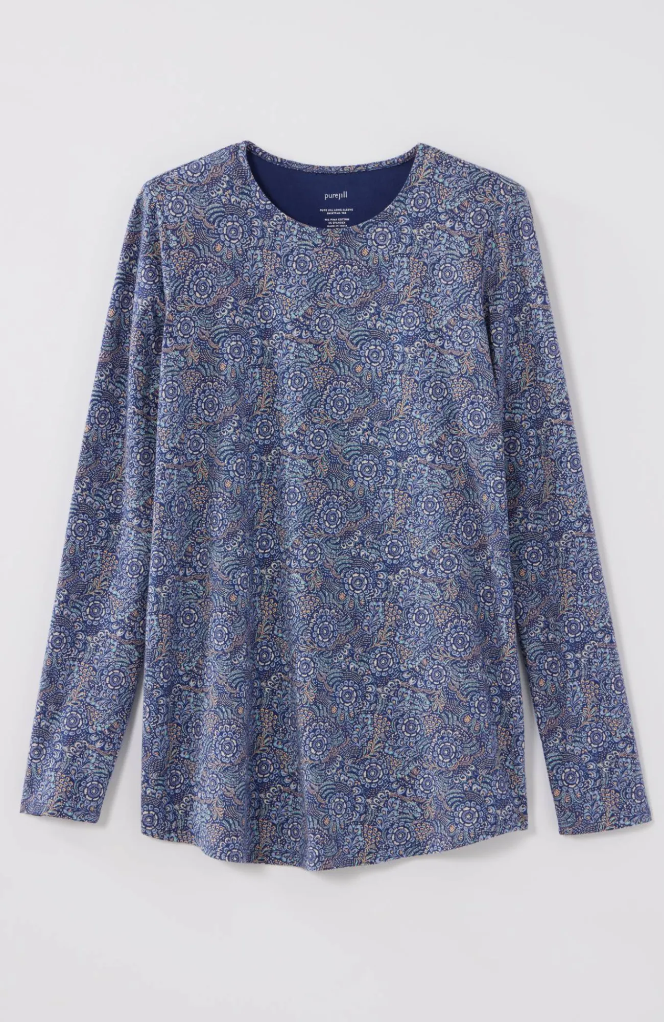 J.Jill Pure Jill Long-Sleeve Shirttail Tee New