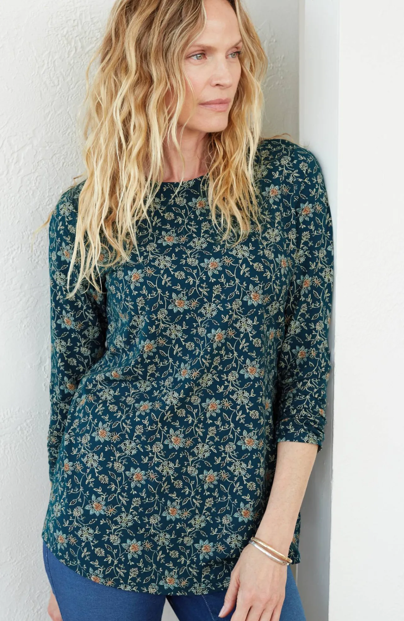 J.Jill Pure Jill Long-Sleeve Shirttail Tee New