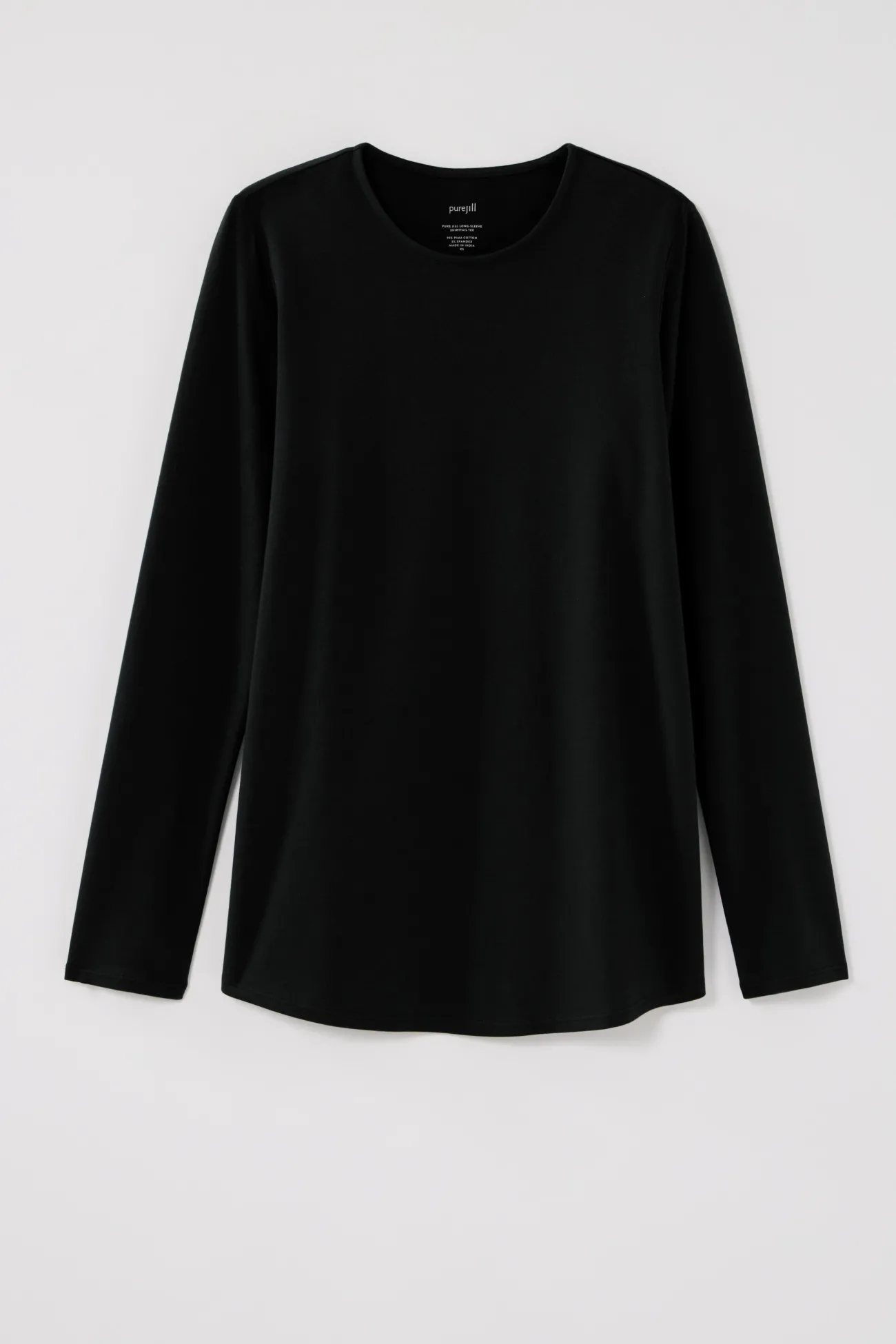 J.Jill Pure Jill Long-Sleeve Shirttail Tee New