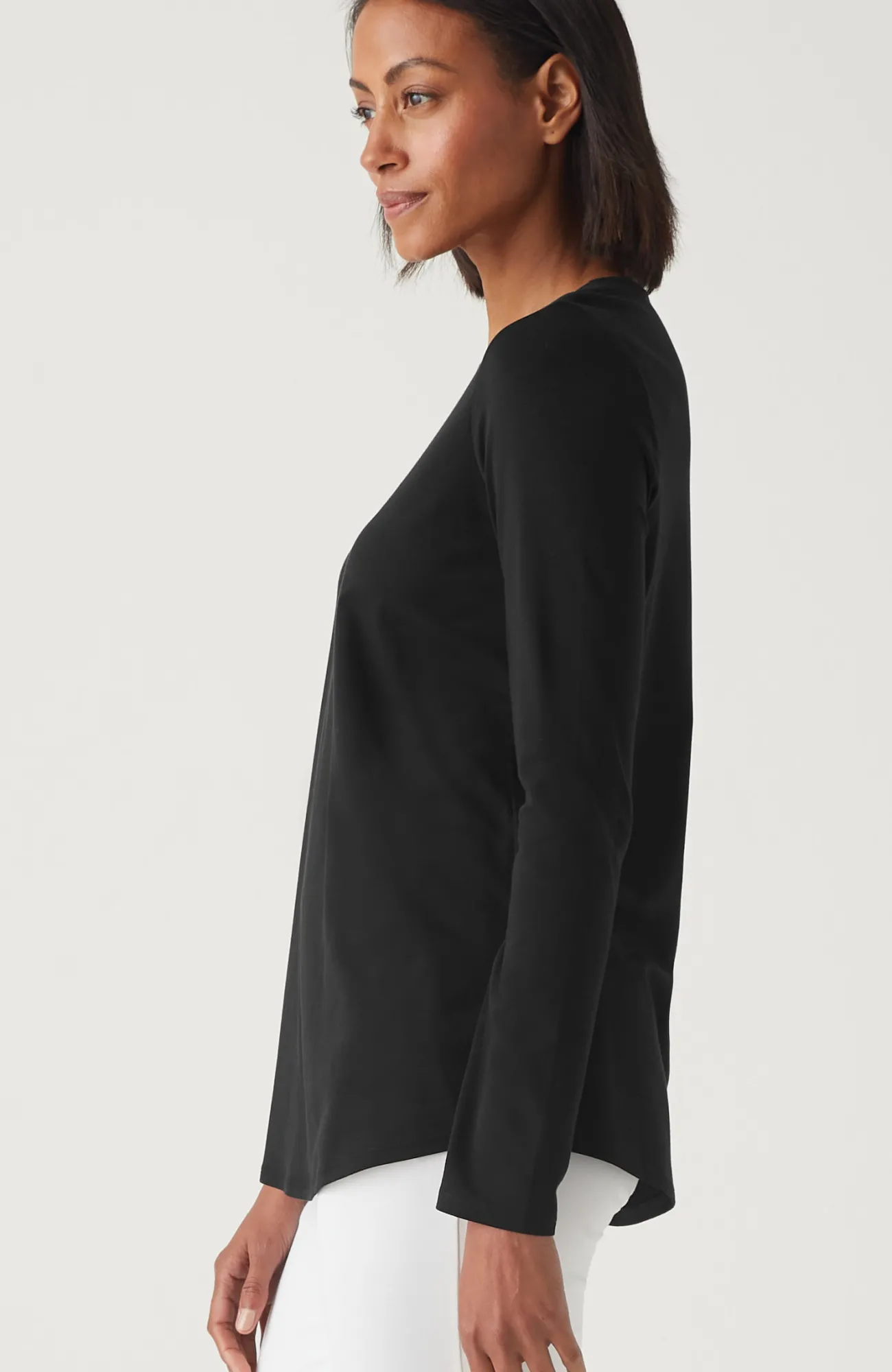 J.Jill Pure Jill Long-Sleeve Shirttail Tee New