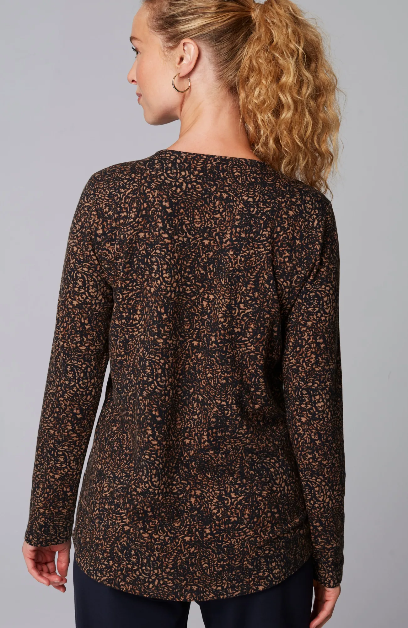 J.Jill Pure Jill Long-Sleeve Shirttail Tee New