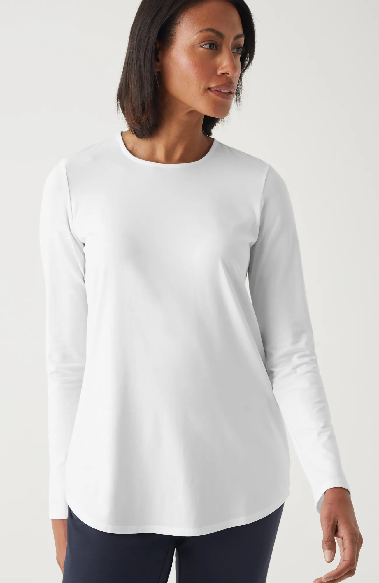 J.Jill Pure Jill Long-Sleeve Shirttail Tee New