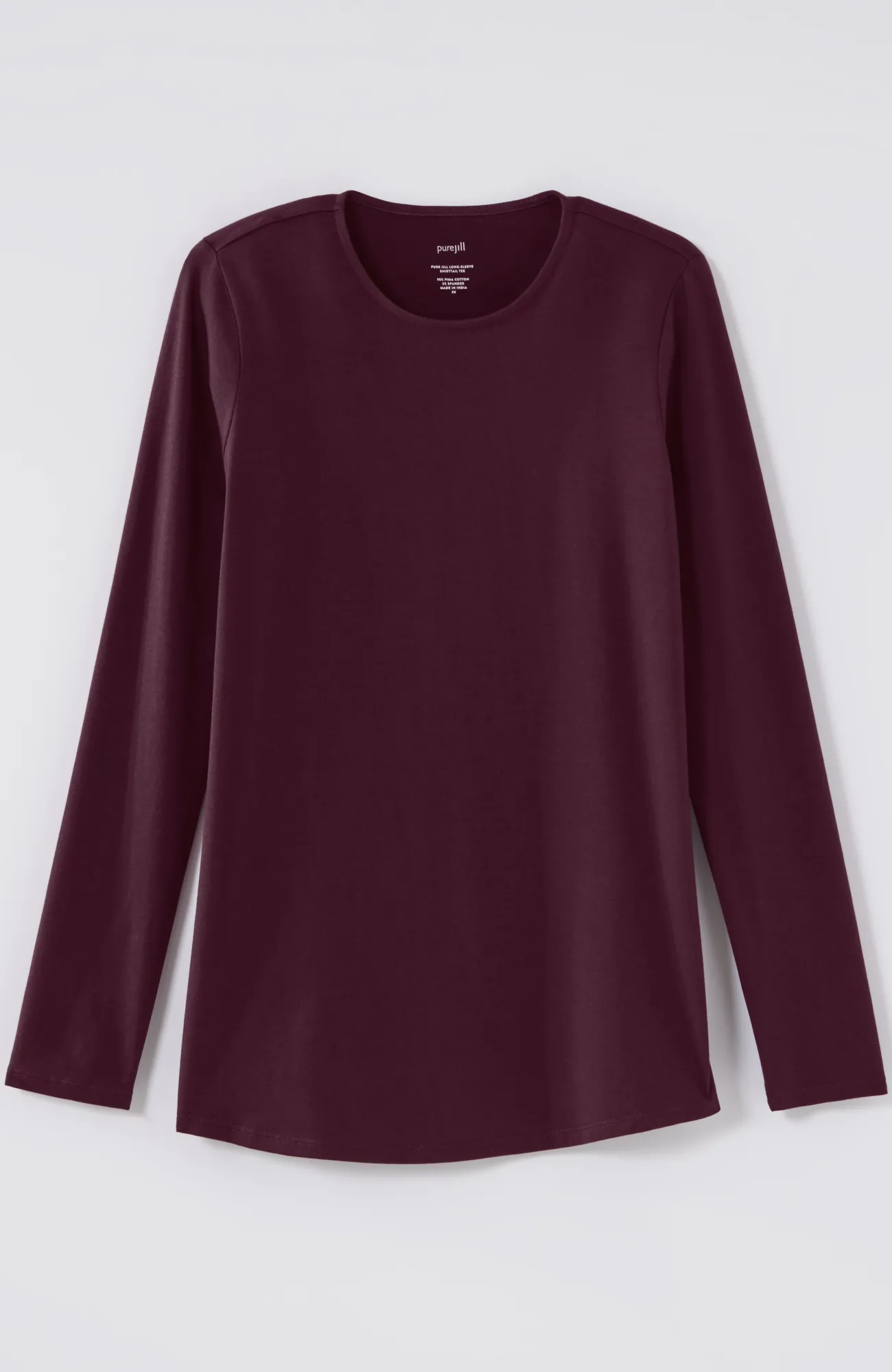 J.Jill Pure Jill Long-Sleeve Shirttail Tee New