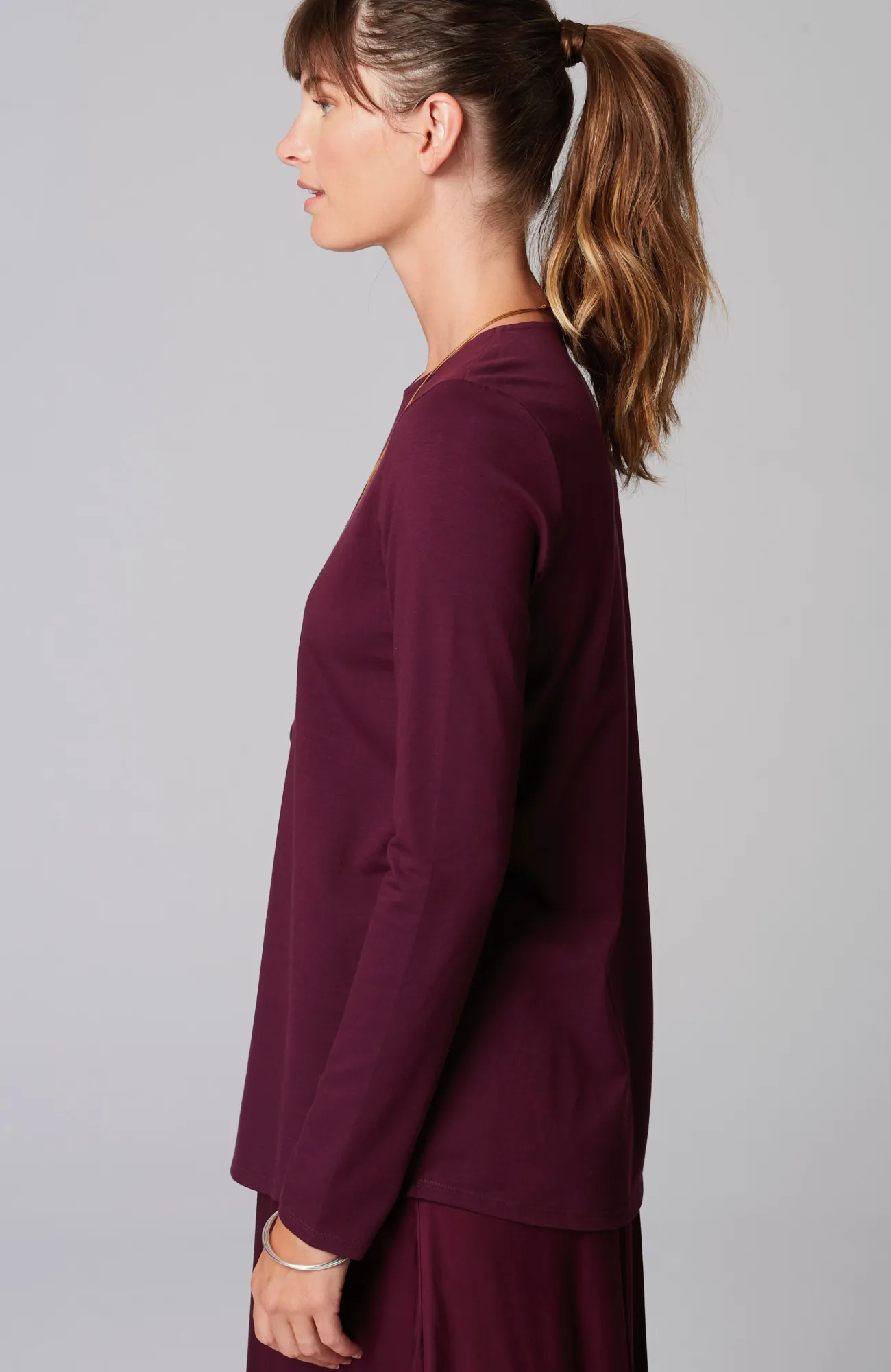 J.Jill Pure Jill Long-Sleeve Shirttail Tee New
