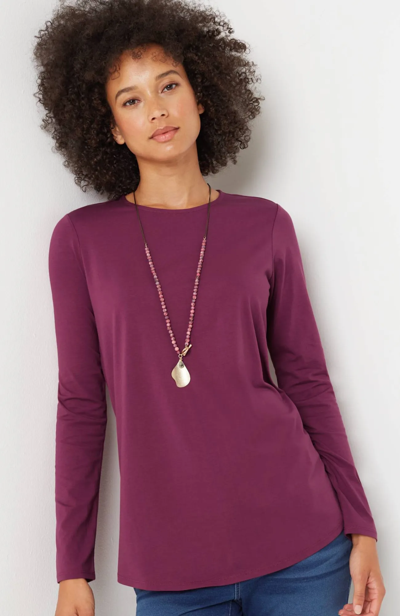 J.Jill Pure Jill Long-Sleeve Shirttail Tee New