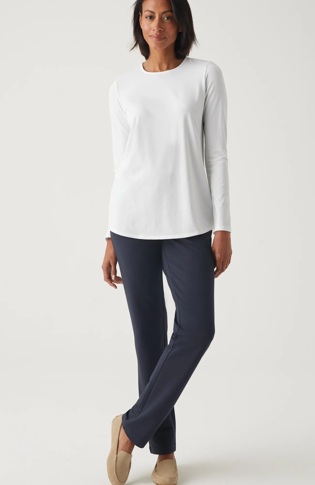 J.Jill Pure Jill Long-Sleeve Shirttail Tee New