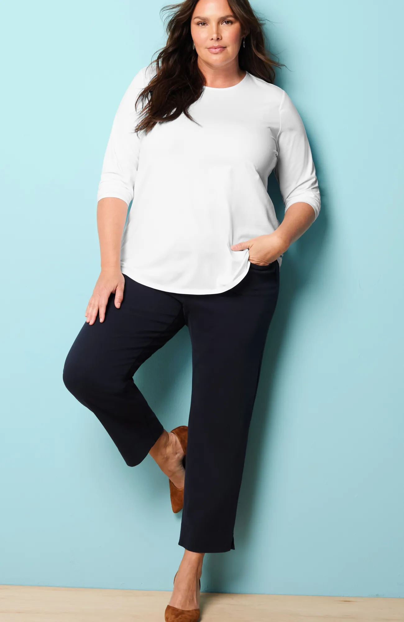 J.Jill Pure Jill Long-Sleeve Shirttail Tee New